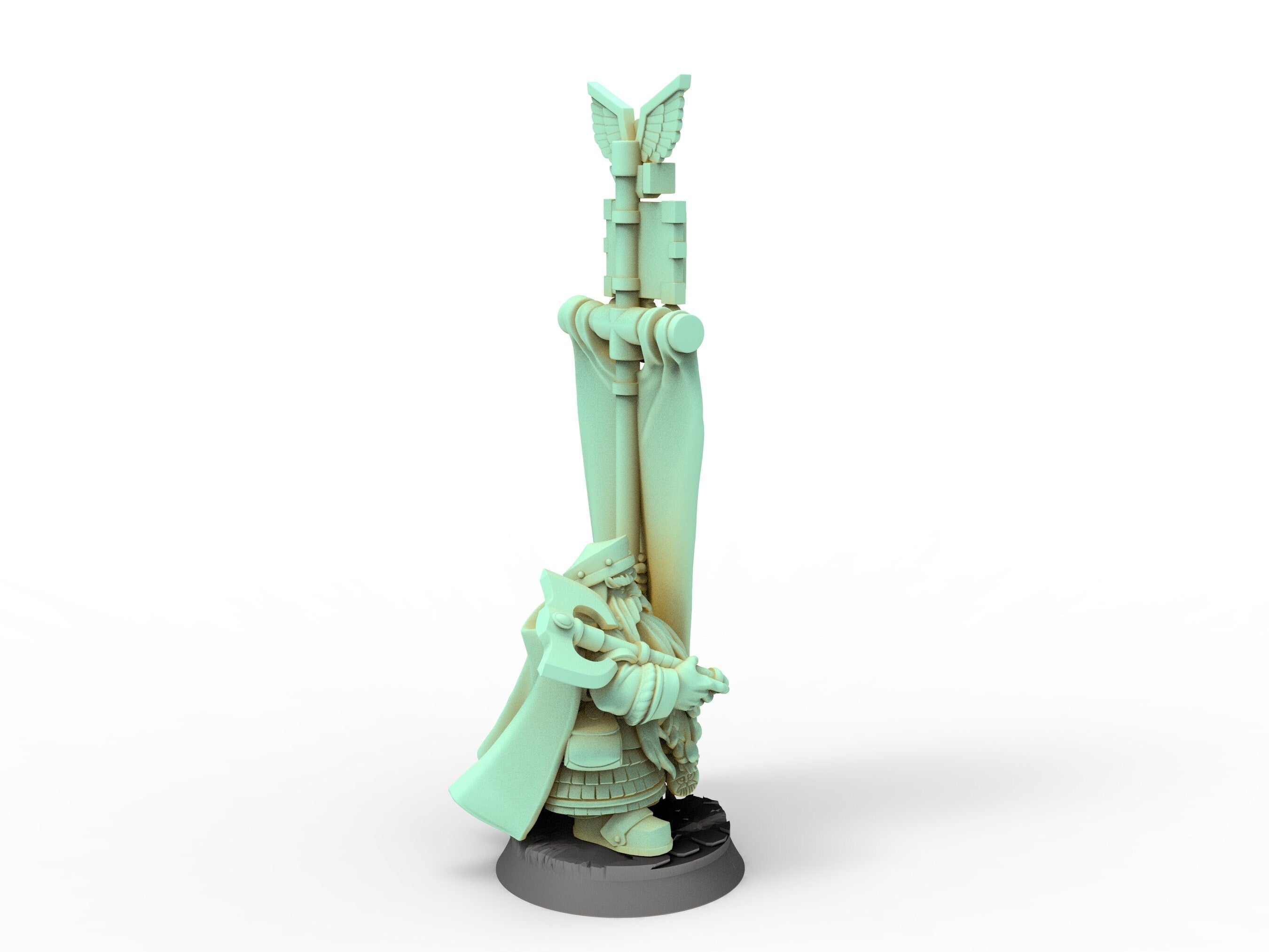 Dwarves - Lord with Banner, Keeper of the Deep Mountains