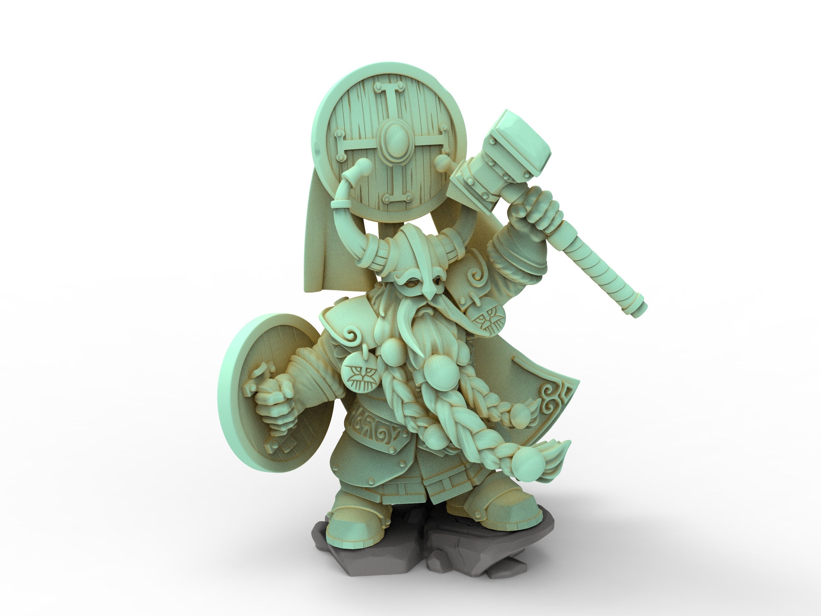 Dwarves - Prince with Hammer, Keeper of the Deep Mountains