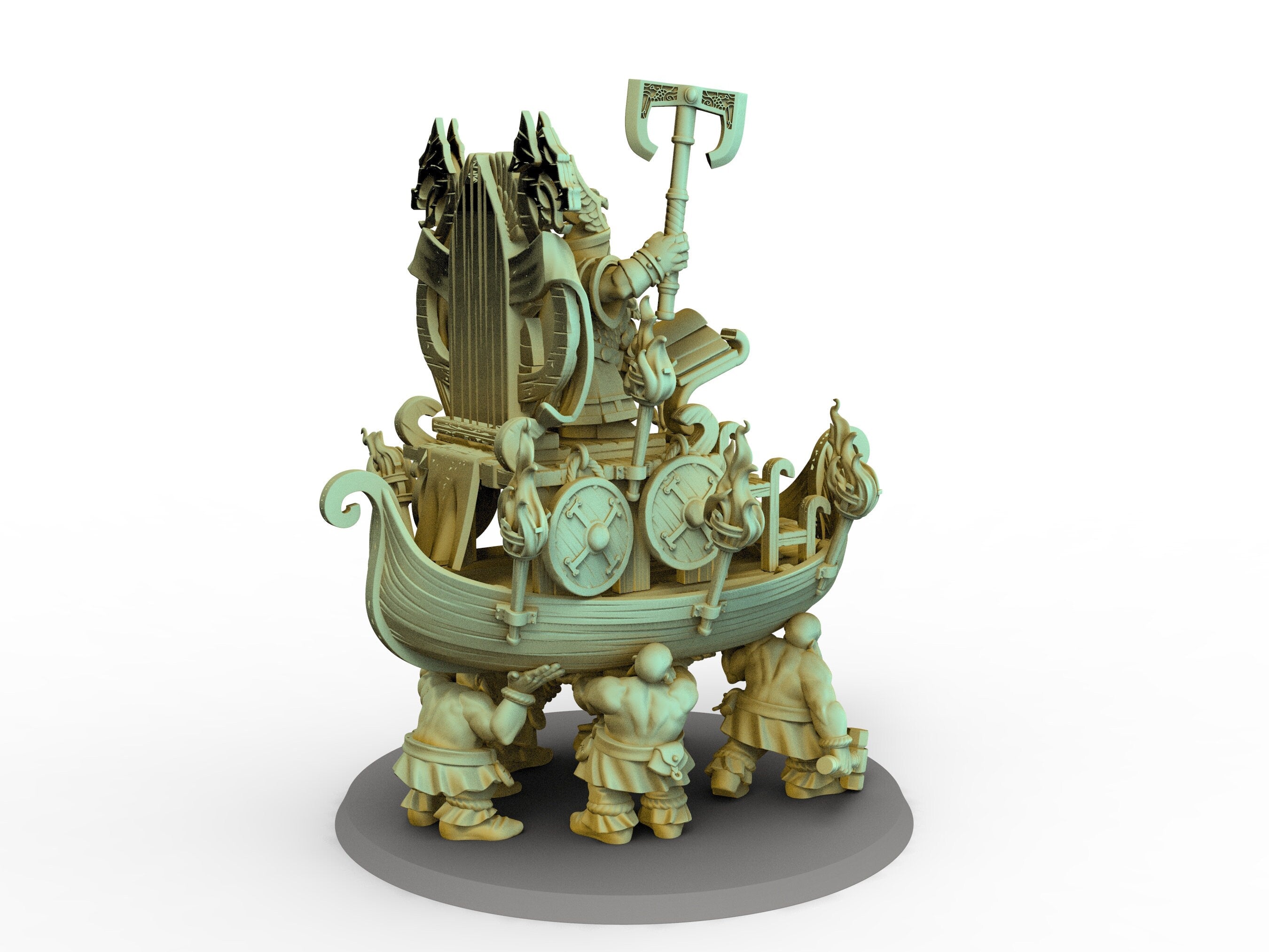 Dwarves - Great Dwarf King on Throne, Keeper of the Deep Mountains