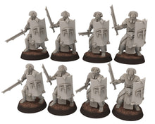Load image into Gallery viewer, Orc horde - Guardians of the Black Door of the Dark Lord, Orc warrior, Middle rings Infantry for wargame D&amp;D, Lotr.. Dark Lord Miniatures
