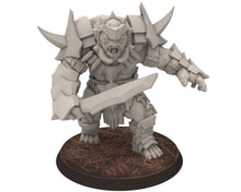 Load image into Gallery viewer, Orc horde - The Black Door War Troll V5, Beast of war created by the Dark Lord, Detailled Dark Lord Miniatures for wargame D&amp;D, Lotr..
