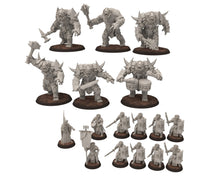 Load image into Gallery viewer, Orc horde - The Black Door War Troll V4, Beast of war created by the Dark Lord, Detailled Dark Lord Miniatures for wargame D&amp;D, Lotr..
