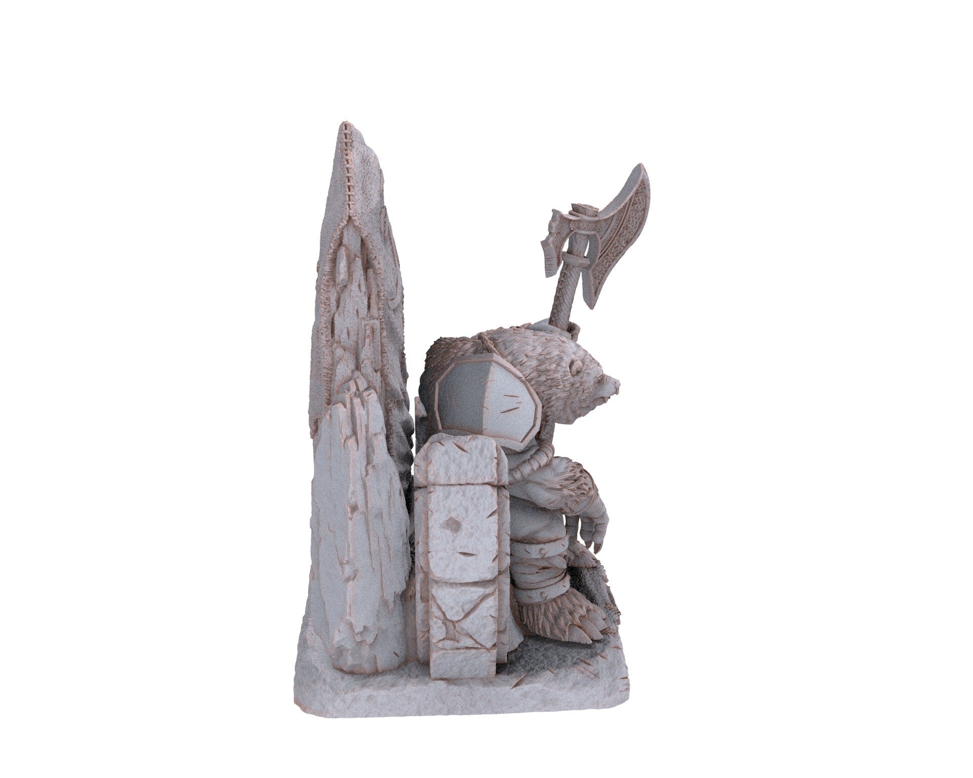 Bears warriors - Kurtz Overwarden, The Wardens of Fury Peaks, daybreak miniatures, for Wargames, Pathfinder, Dungeons & Dragons TTRPG