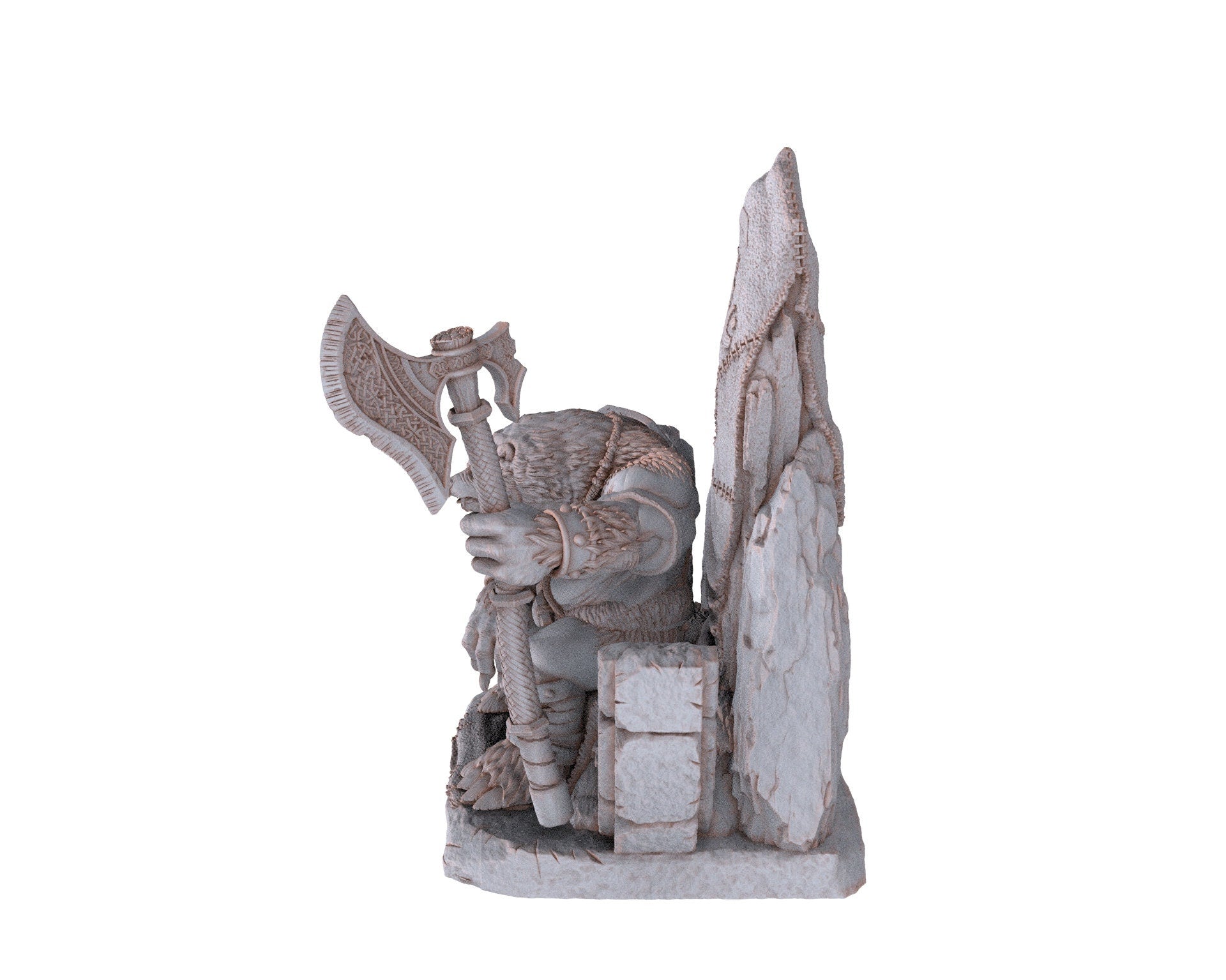 Bears warriors - Kurtz Overwarden, The Wardens of Fury Peaks, daybreak miniatures, for Wargames, Pathfinder, Dungeons & Dragons TTRPG