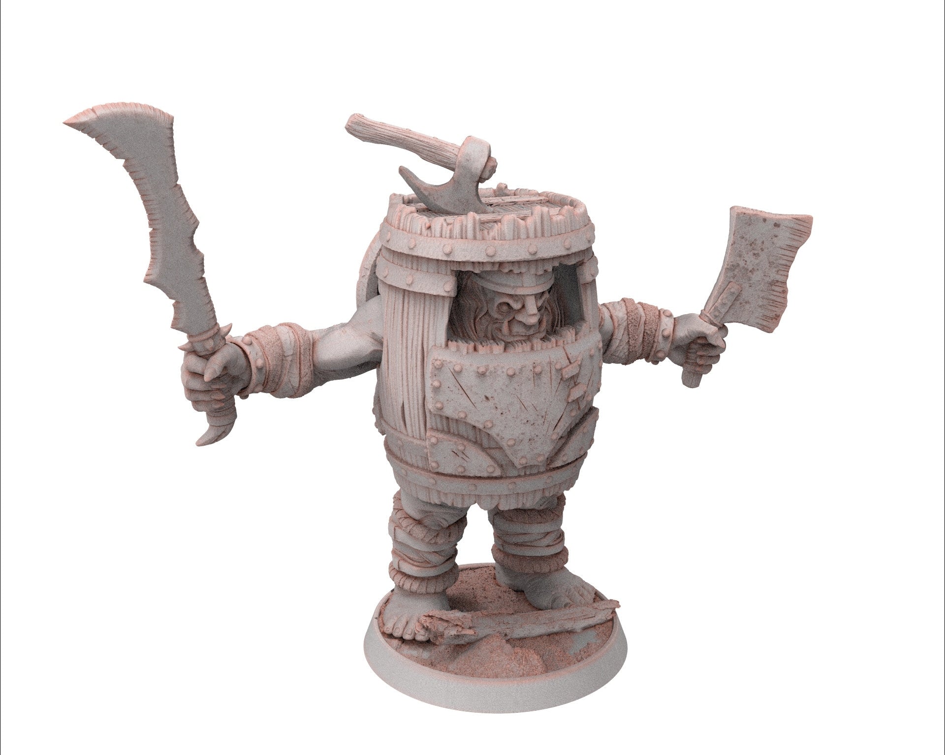 Ogre - Crong Badbarrel , Followers of the Moon Gulper, daybreak miniatures, for Wargames, Pathfinder, Dungeons & Dragons TTRPG
