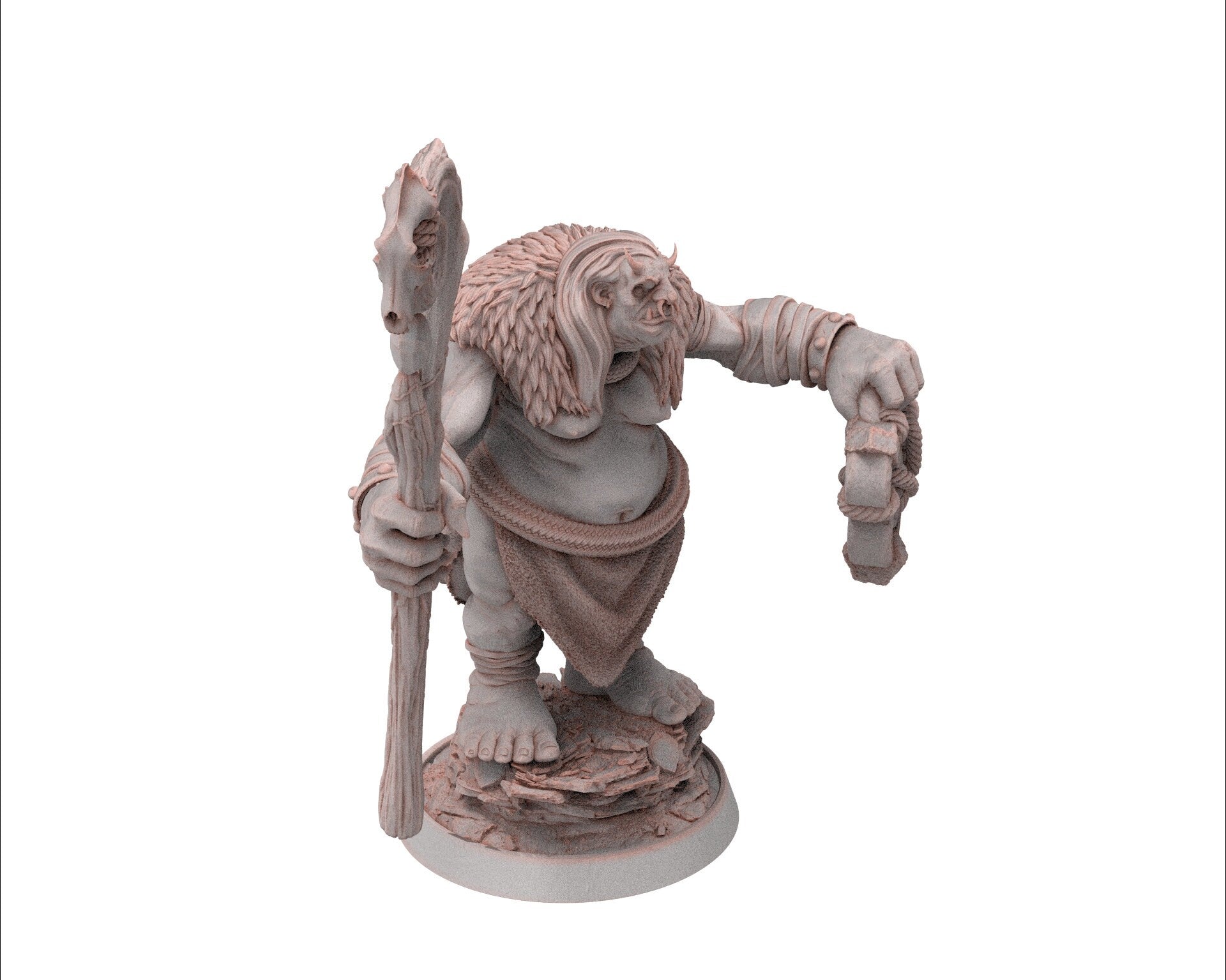 Ogre - Grook Moon Gulper Doublecrazzt, Followers of the Moon Gulper, daybreak miniatures, for Wargames, Pathfinder, Dungeons & Dragons TTRPG
