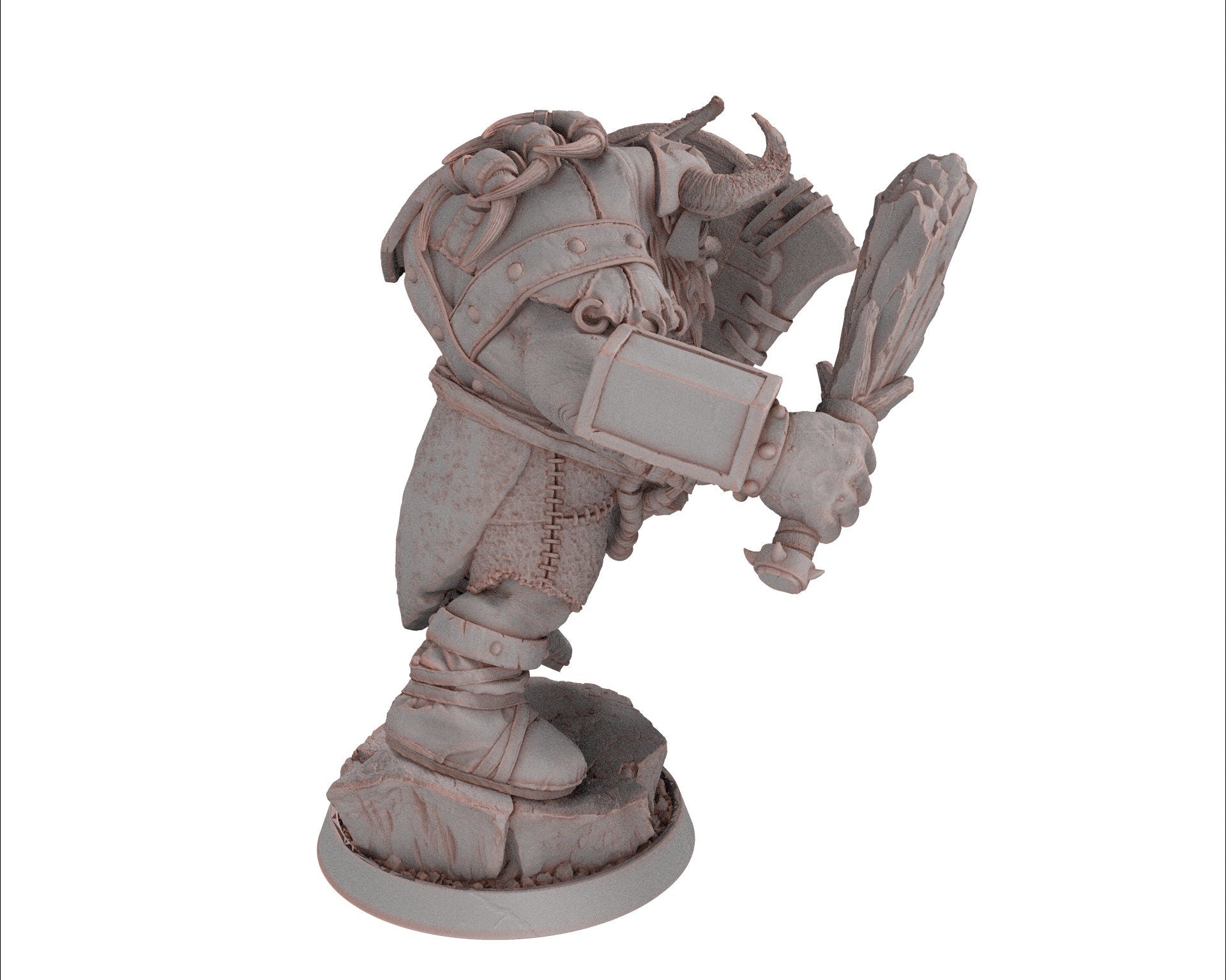 Ogre - Krombag Snapper, Followers of the Moon Gulper, daybreak miniatures, for Wargames, Pathfinder, Dungeons & Dragons TTRPG