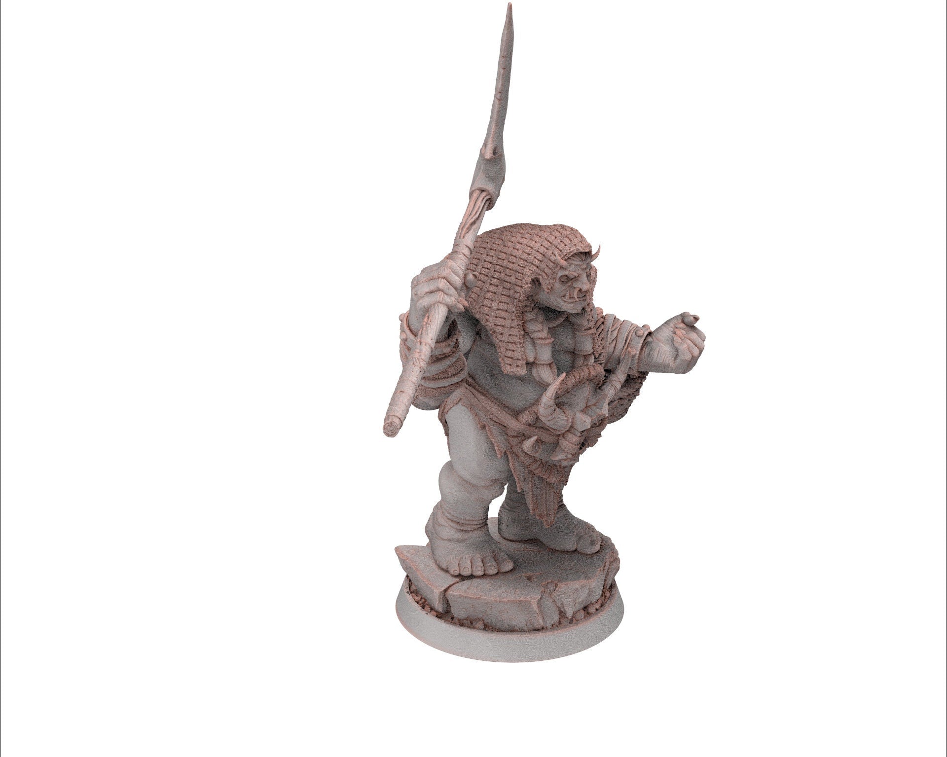 Ogre - Salty Boo Feggerer, Followers of the Moon Gulper, daybreak miniatures, for Wargames, Pathfinder, Dungeons & Dragons TTRPG