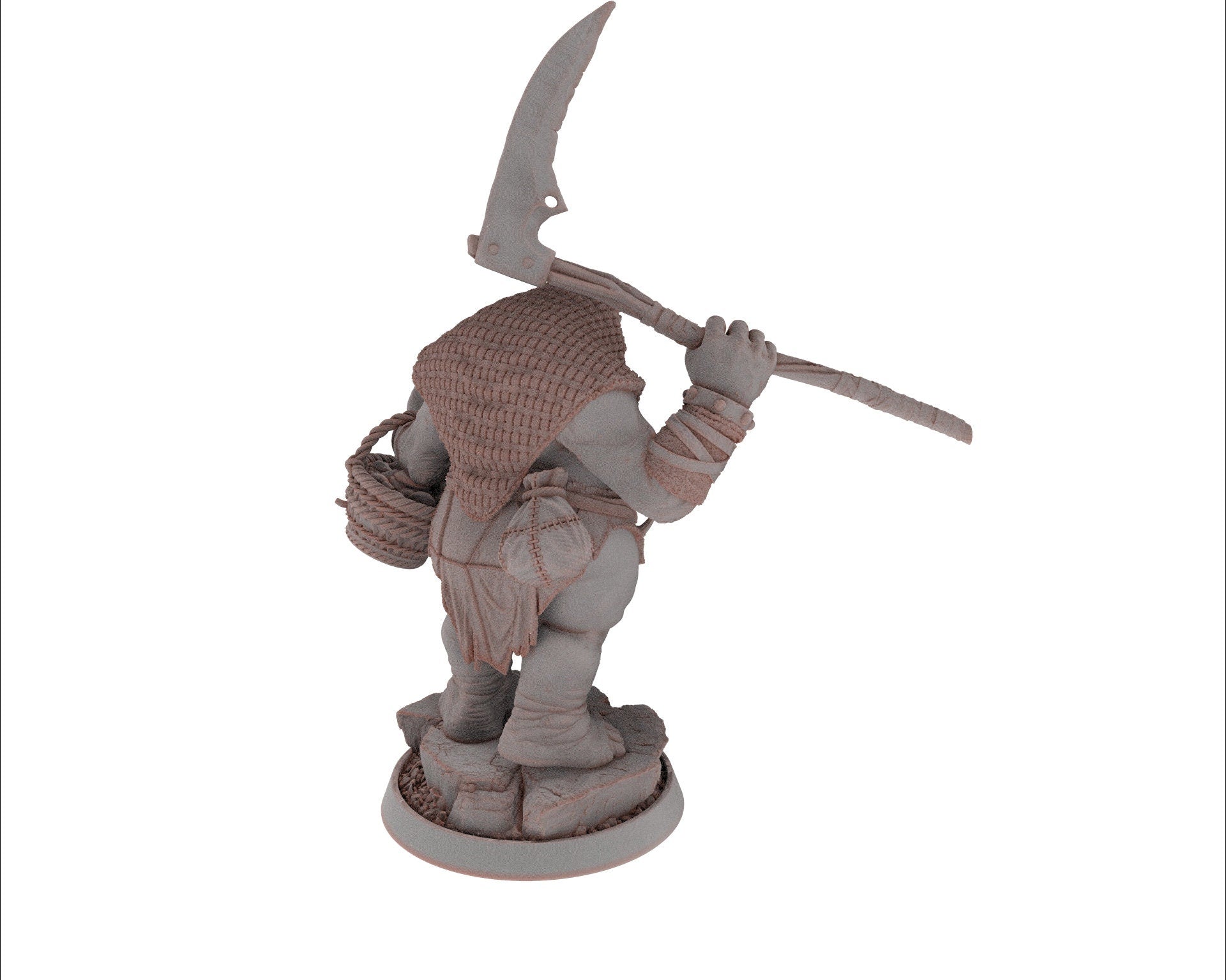 Ogre - Salty Boo Feggerer, Followers of the Moon Gulper, daybreak miniatures, for Wargames, Pathfinder, Dungeons & Dragons TTRPG