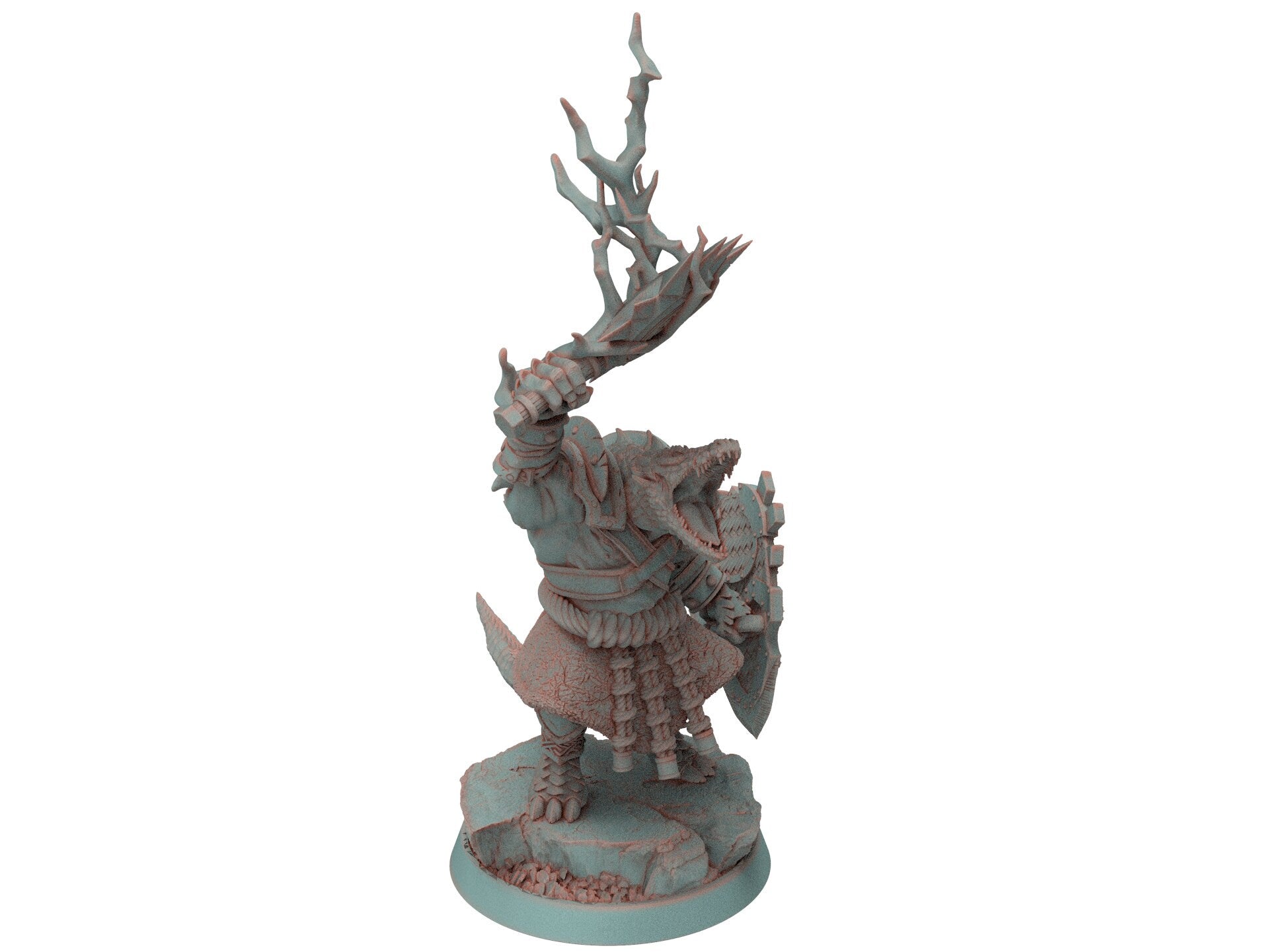 Crocodile warriors - Ashar Stargust - The Sharptails of Hacksaw River, daybreak miniatures, for Wargames, Pathfinder, Dungeons & Dragons