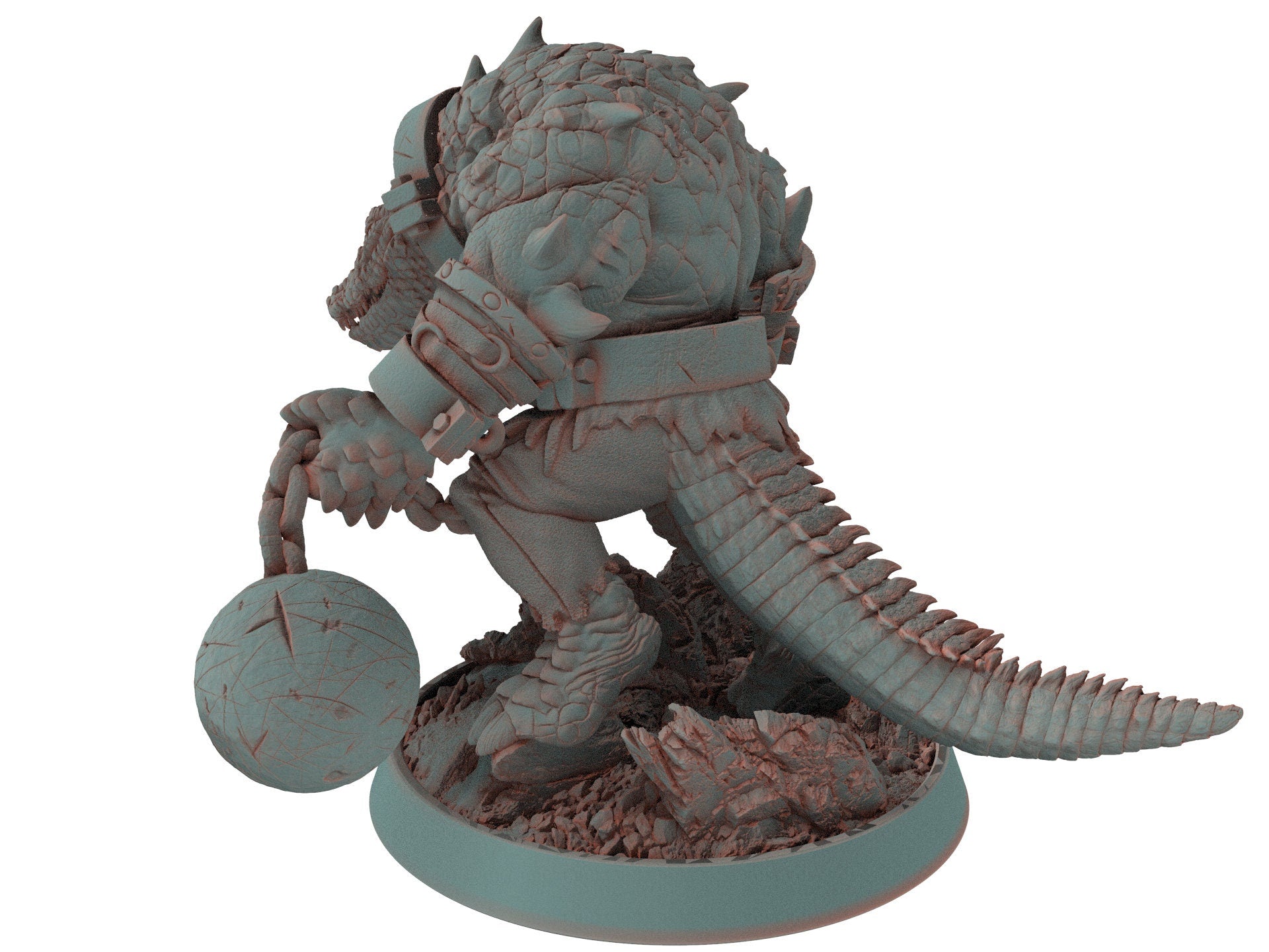 Crocodile warriors - Oneton Hooper - The Sharptails of Hacksaw River, daybreak miniatures, for Wargames, Pathfinder, Dungeons & Dragons