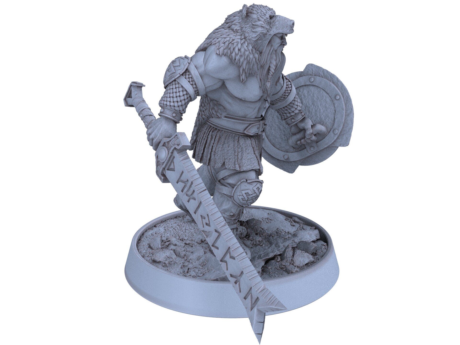 Vikings - Magnar Runeblade - The Sharptails of Hacksaw River, daybreak miniatures, for Wargames, Pathfinder, Dungeons & Dragons