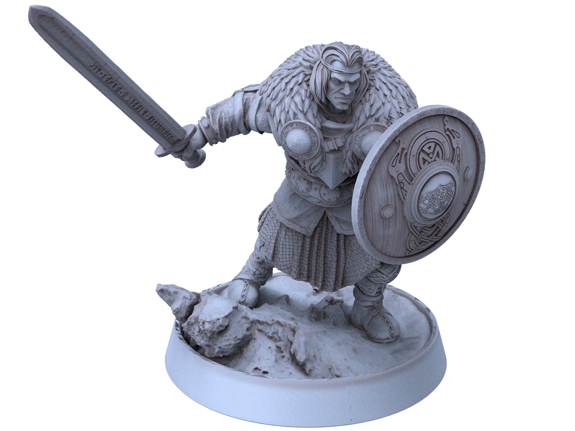 Vikings - Garleif Ravenwing - The Sharptails of Hacksaw River, daybreak miniatures, for Wargames, Pathfinder, Dungeons & Dragons