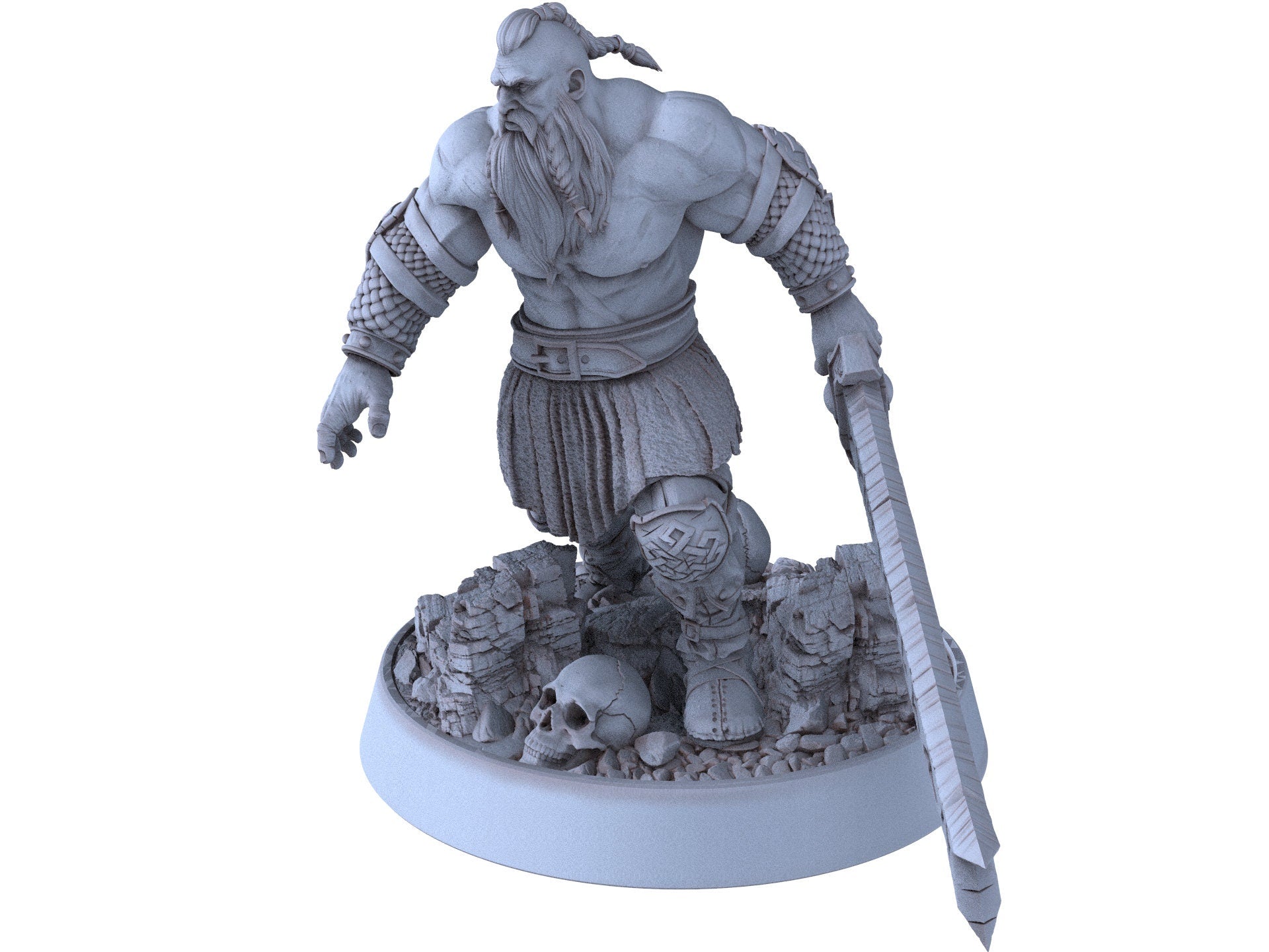 Vikings - Rogur Red - The Sharptails of Hacksaw River, daybreak miniatures, for Wargames, Pathfinder, Dungeons & Dragons