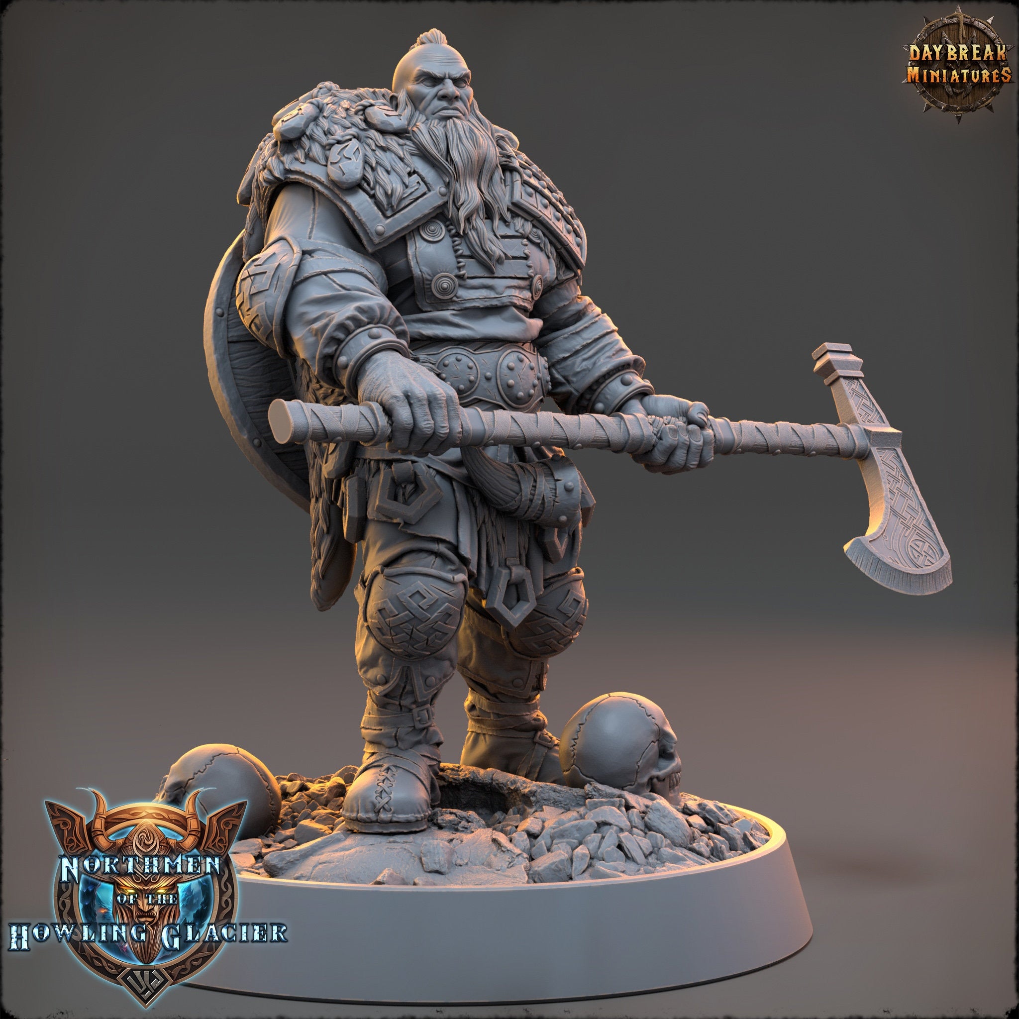 Vikings - Erik the Great - The Sharptails of Hacksaw River, daybreak miniatures, for Wargames, Pathfinder, Dungeons & Dragons