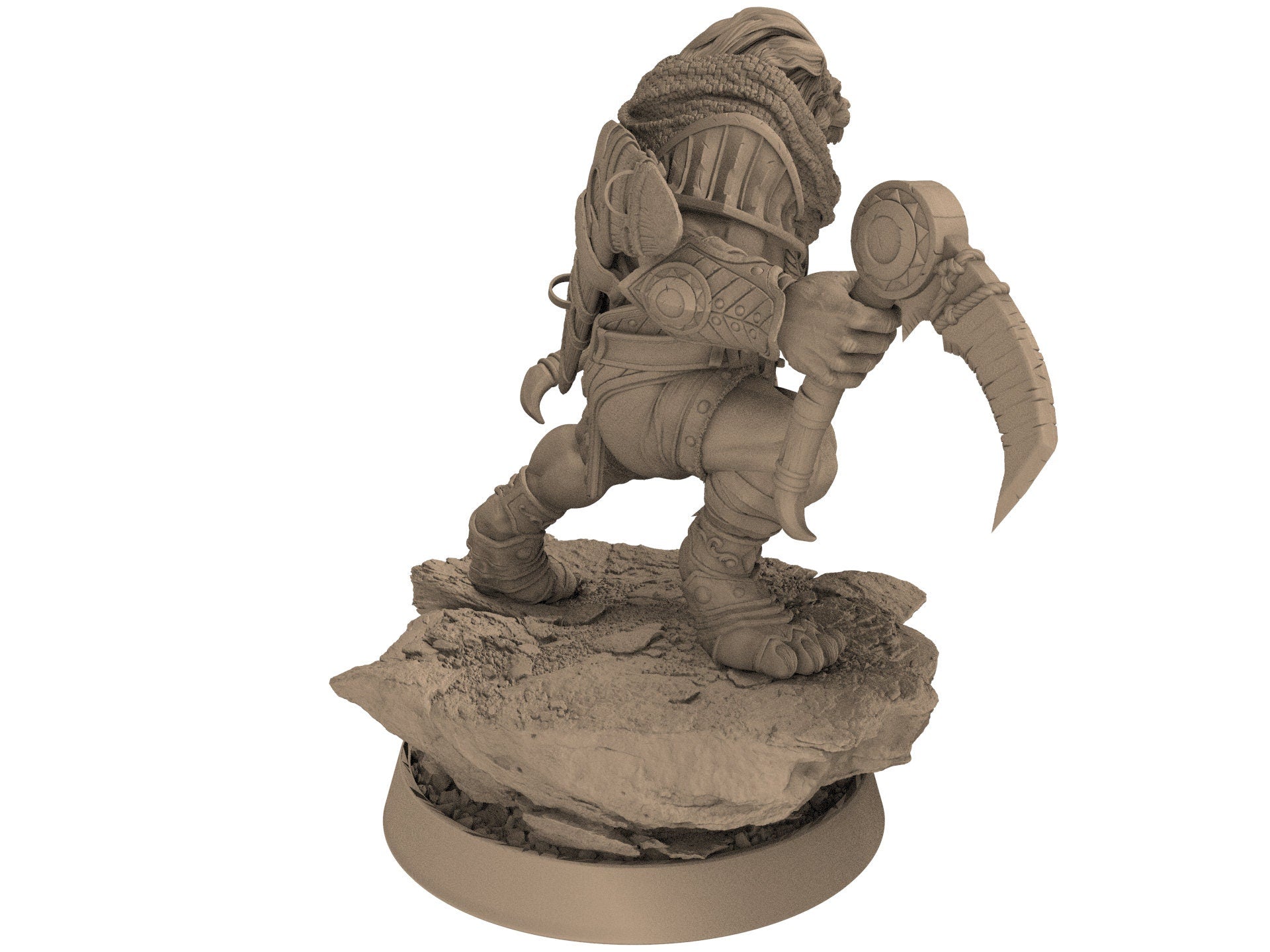 Lion kingdom - King Ghostfang - The Kings of Karmaaz, daybreak miniatures, for Wargames, Pathfinder, Dungeons & Dragons