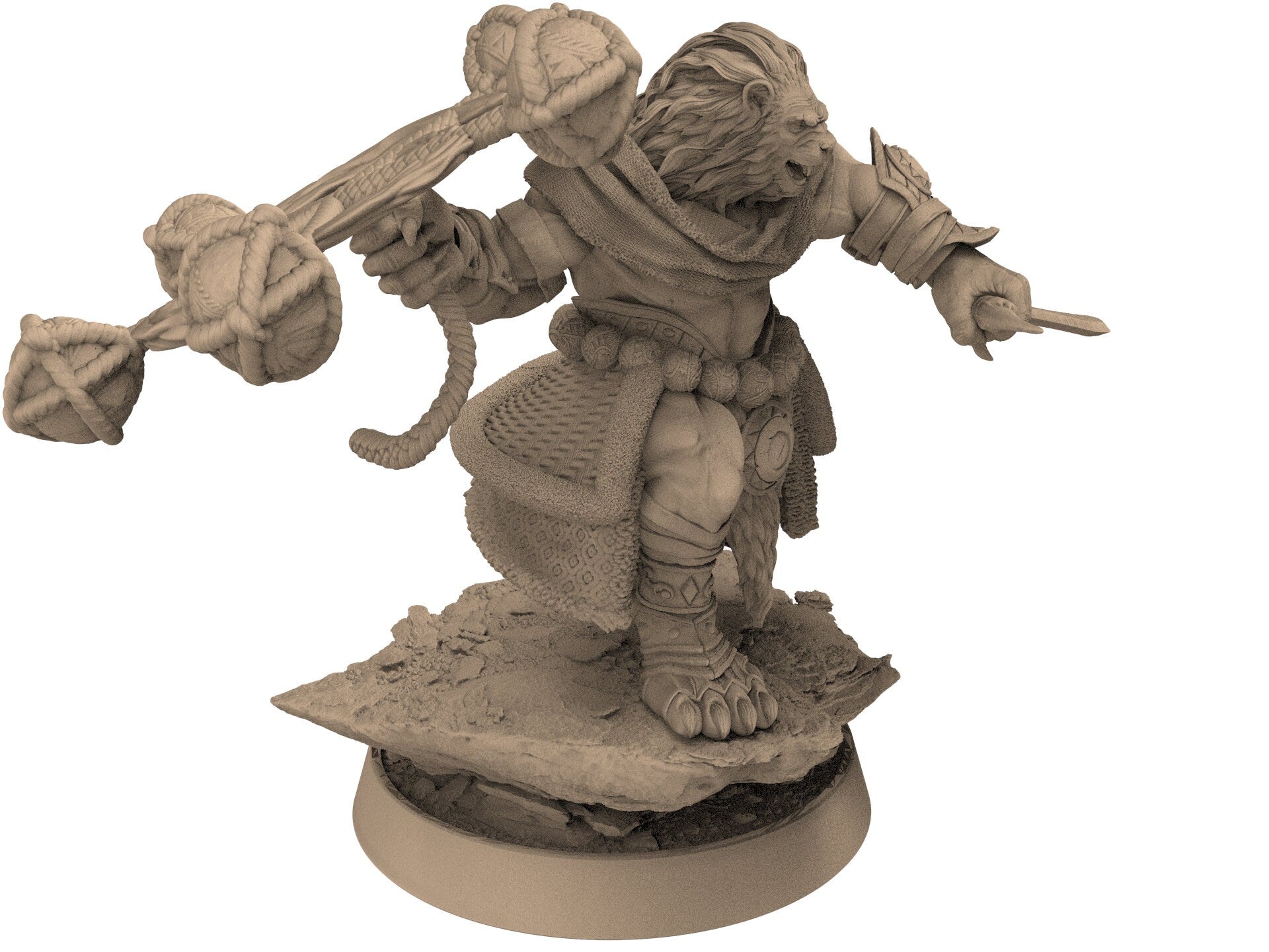 Lion kingdom - King Frency - The Kings of Karmaaz, daybreak miniatures, for Wargames, Pathfinder, Dungeons & Dragons