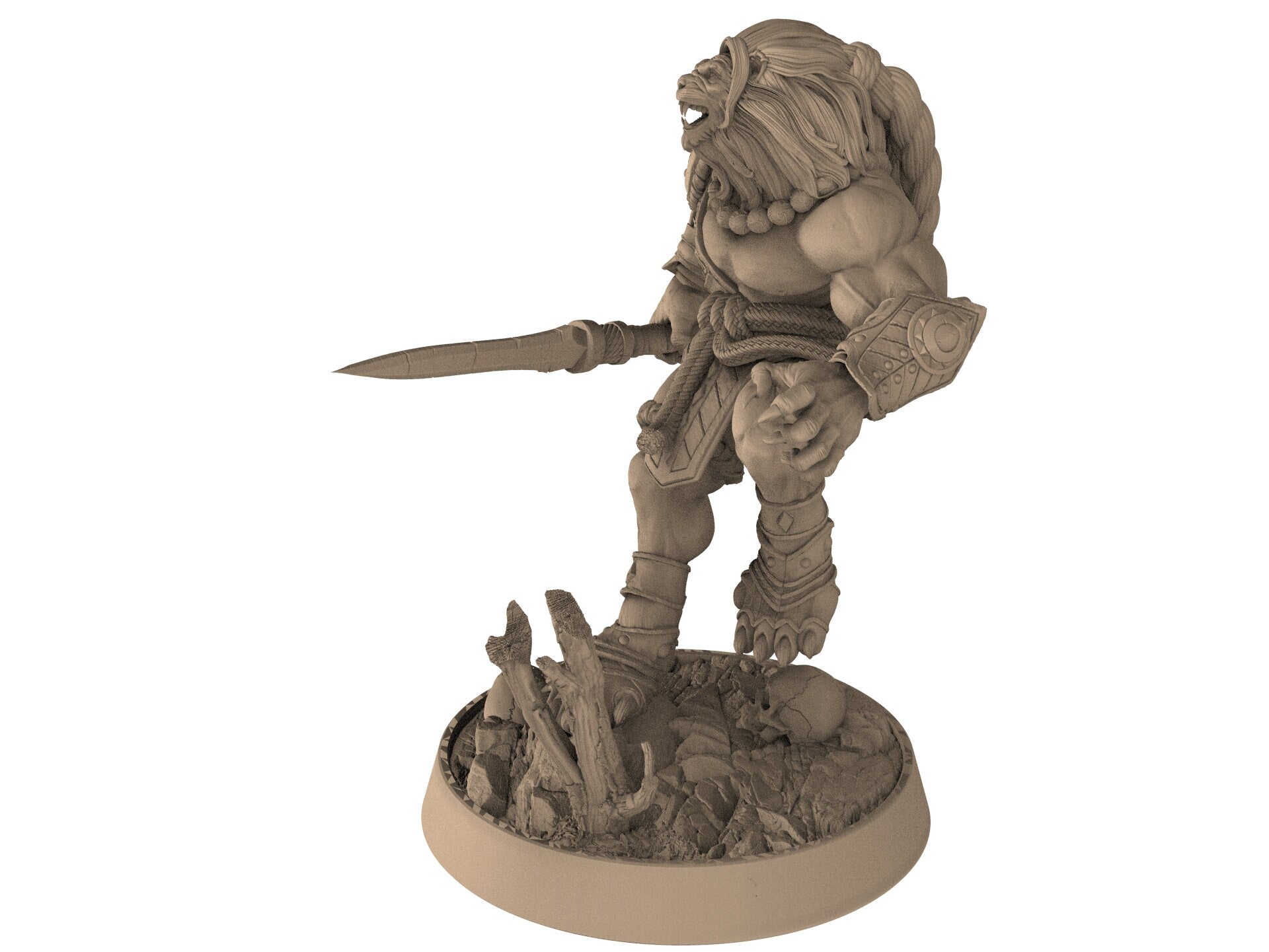 Lion kingdom - King Gutterung - The Kings of Karmaaz, daybreak miniatures, for Wargames, Pathfinder, Dungeons & Dragons