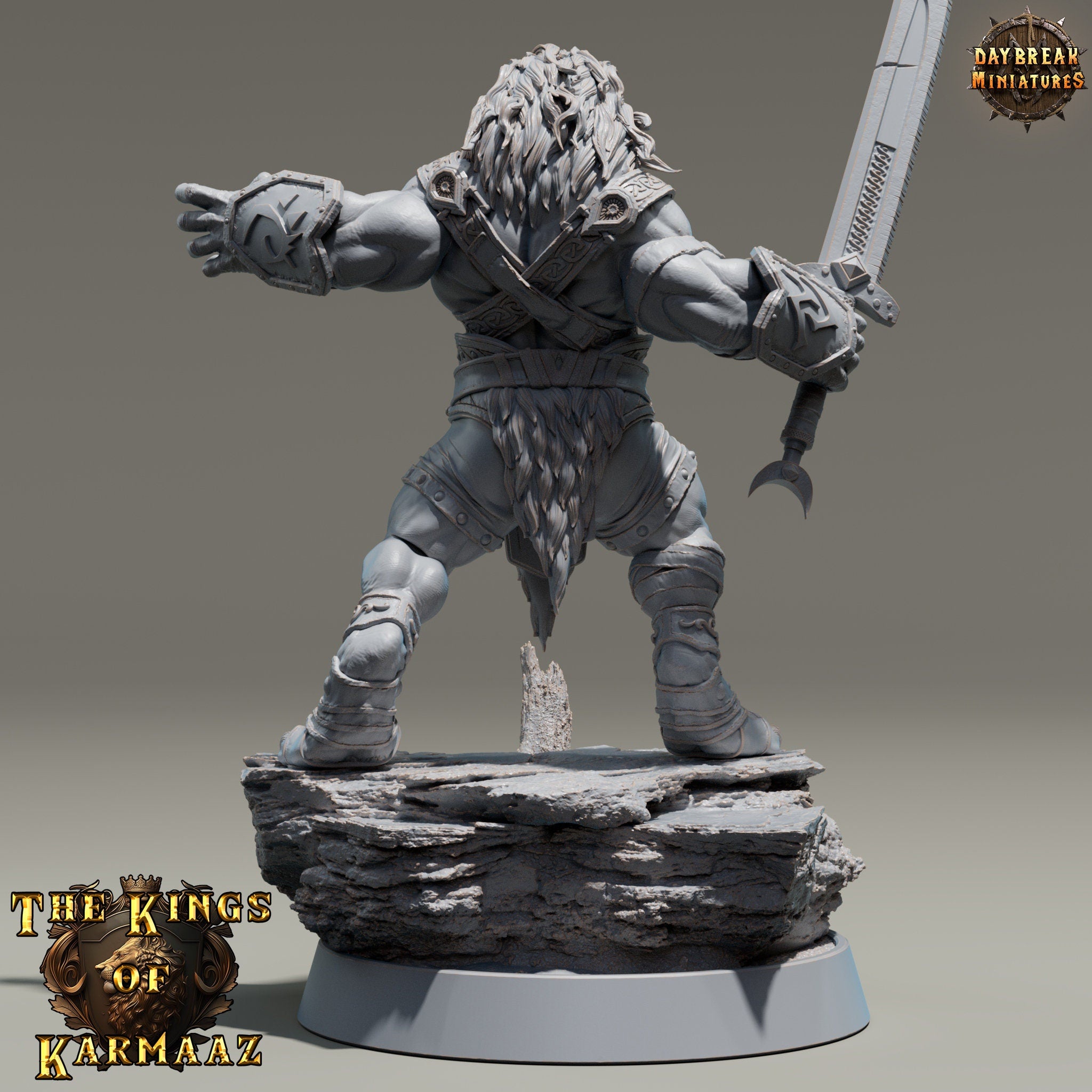 Lion kingdom - King Deepcut - The Kings of Karmaaz, daybreak miniatures, for Wargames, Pathfinder, Dungeons & Dragons