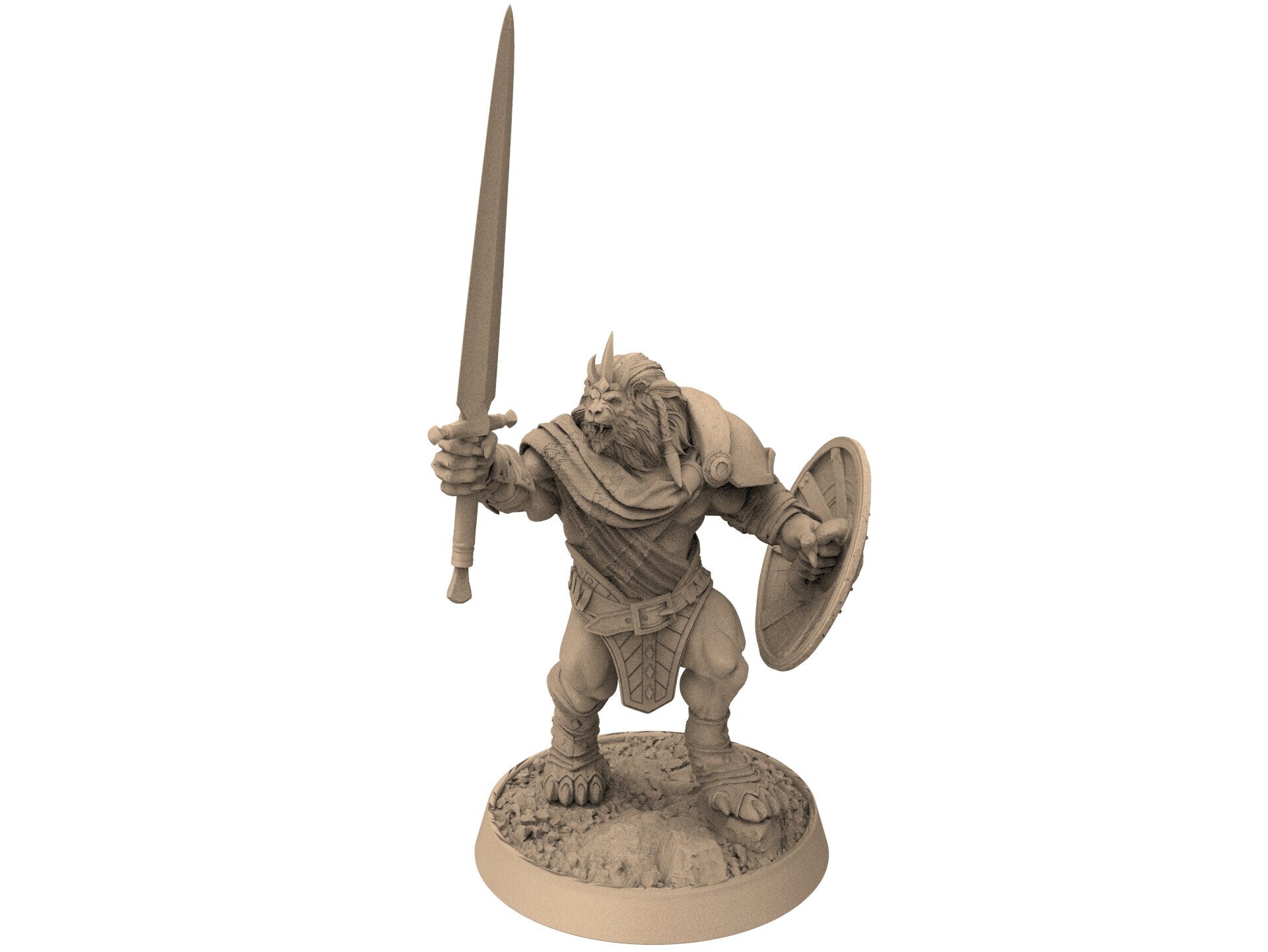 Lion kingdom - King Goldenmane - The Kings of Karmaaz, daybreak miniatures, for Wargames, Pathfinder, Dungeons & Dragons