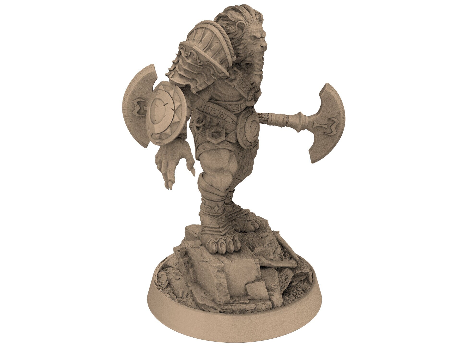 Lion kingdom - King Emmering - The Kings of Karmaaz, daybreak miniatures, for Wargames, Pathfinder, Dungeons & Dragons
