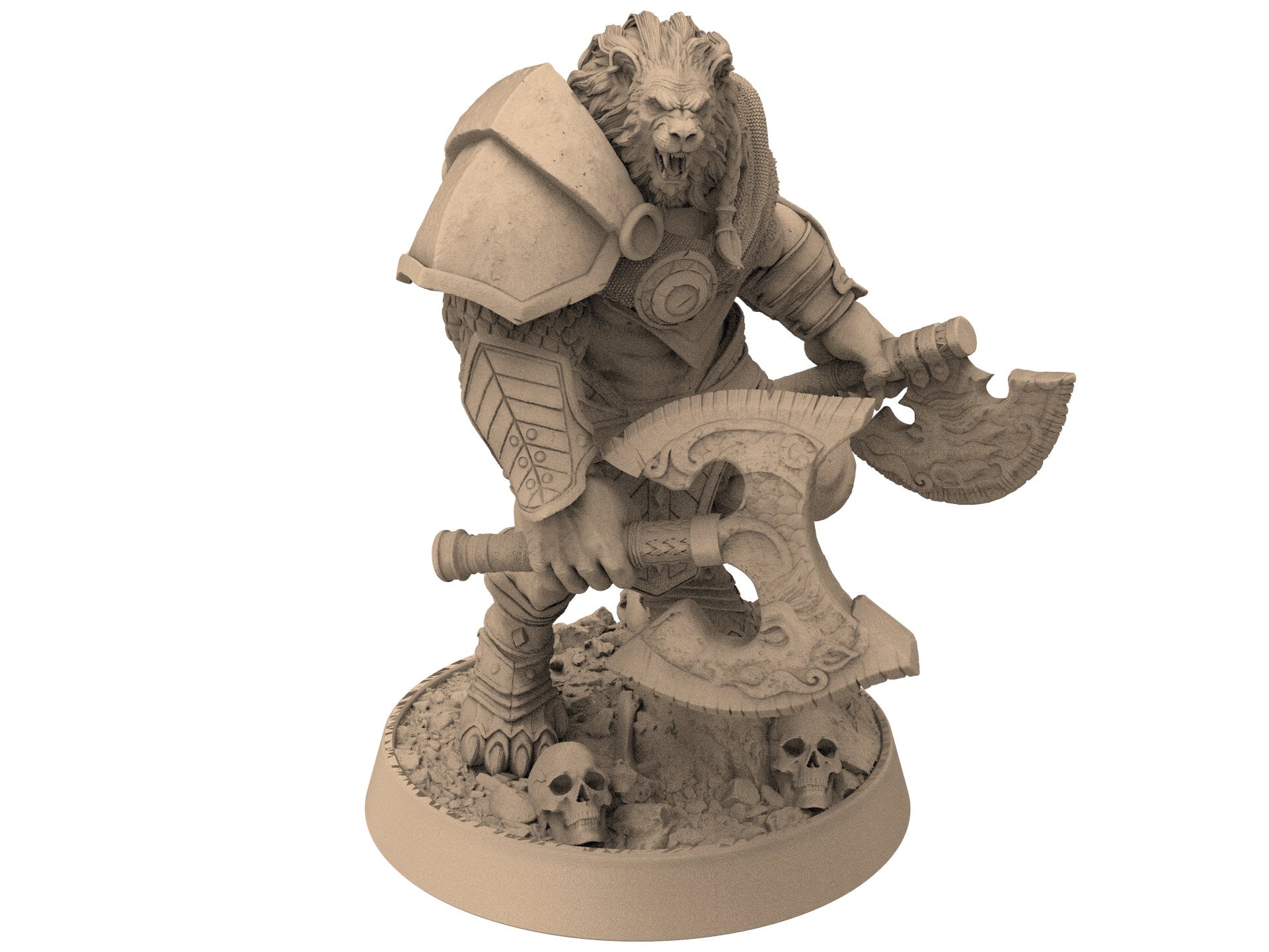 Lion kingdom - King Heartrender - The Kings of Karmaaz, daybreak miniatures, for Wargames, Pathfinder, Dungeons & Dragons