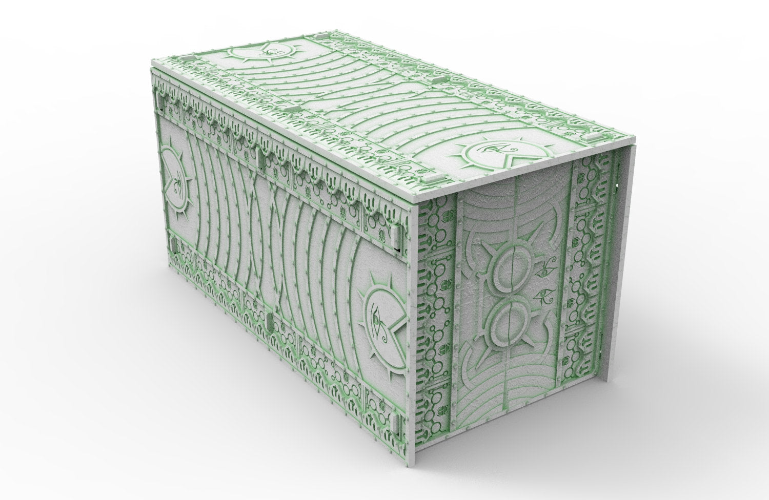 40k WTC 2 stored Ruins, Cinan necropolis egyptian futuristic biome, building scenery terrain, for warmachine, infinity, wargame scifi...