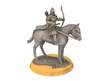 Load image into Gallery viewer, Rohan - West Human Outriders Mounted, Knight of Rohan, the Horse-lords, rider of the mark, minis for wargame D&amp;D, Lotr...
