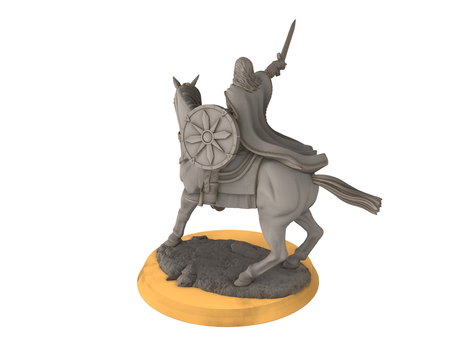 Rohan - West Human King, Knight of Rohan, the Horse-lords, rider of the mark, minis for wargame D&D, Lotr...