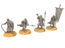 Load image into Gallery viewer, Harad - Snakes Commanders, southern men, Berber nomads, Harad Bedouin Arabs Sarazins miniatures for wargame D&amp;D, Lotr...

