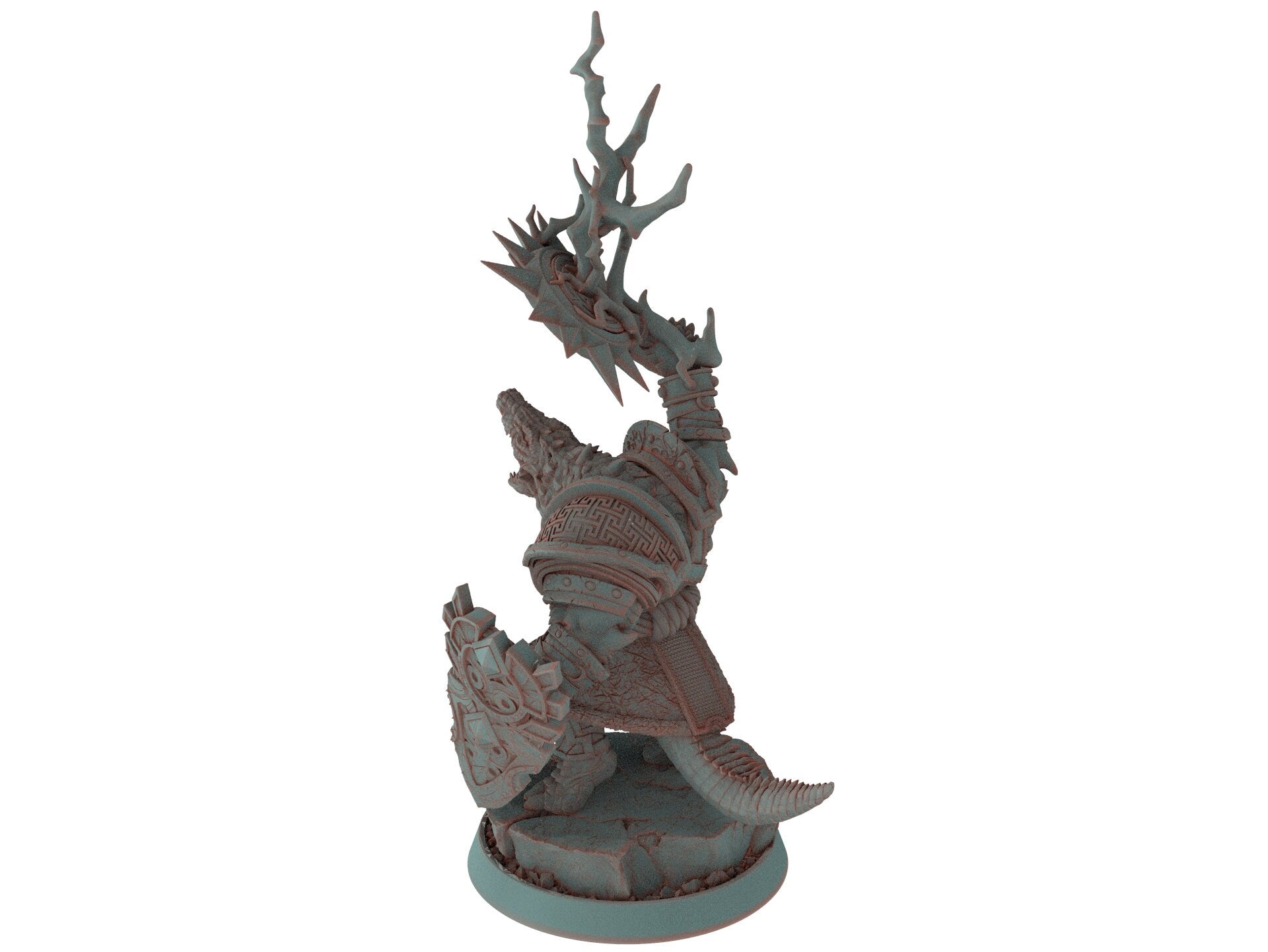 Crocodile warriors - Ashar Stargust - The Sharptails of Hacksaw River, daybreak miniatures, for Wargames, Pathfinder, Dungeons & Dragons