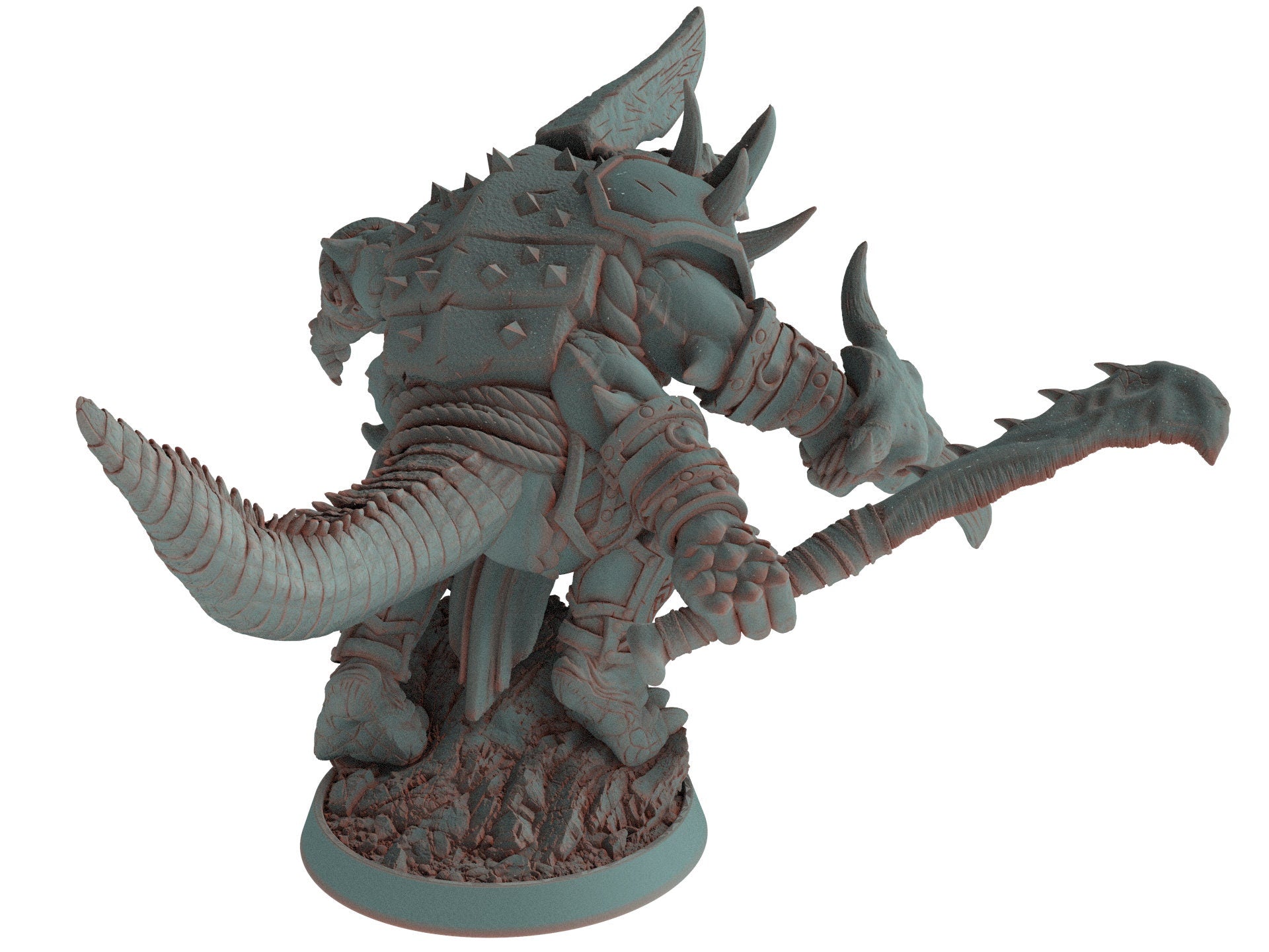Crocodile warriors - Bloody Gundar - The Sharptails of Hacksaw River, daybreak miniatures, for Wargames, Pathfinder, Dungeons & Dragons