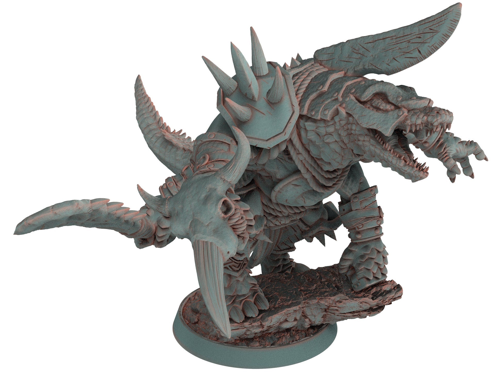 Crocodile warriors - Bloody Gundar - The Sharptails of Hacksaw River, daybreak miniatures, for Wargames, Pathfinder, Dungeons & Dragons