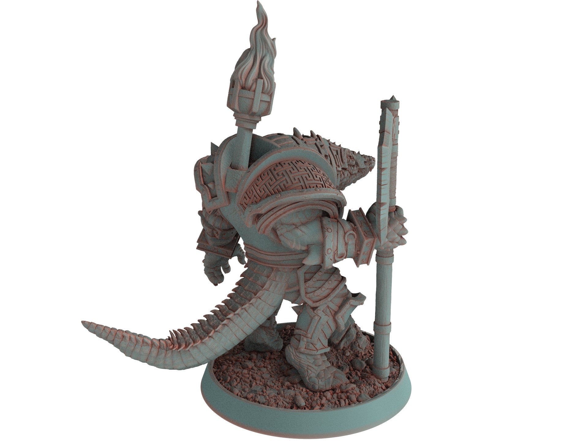 Crocodile warriors - Bloody Gundar - The Sharptails of Hacksaw River, daybreak miniatures, for Wargames, Pathfinder, Dungeons & Dragons