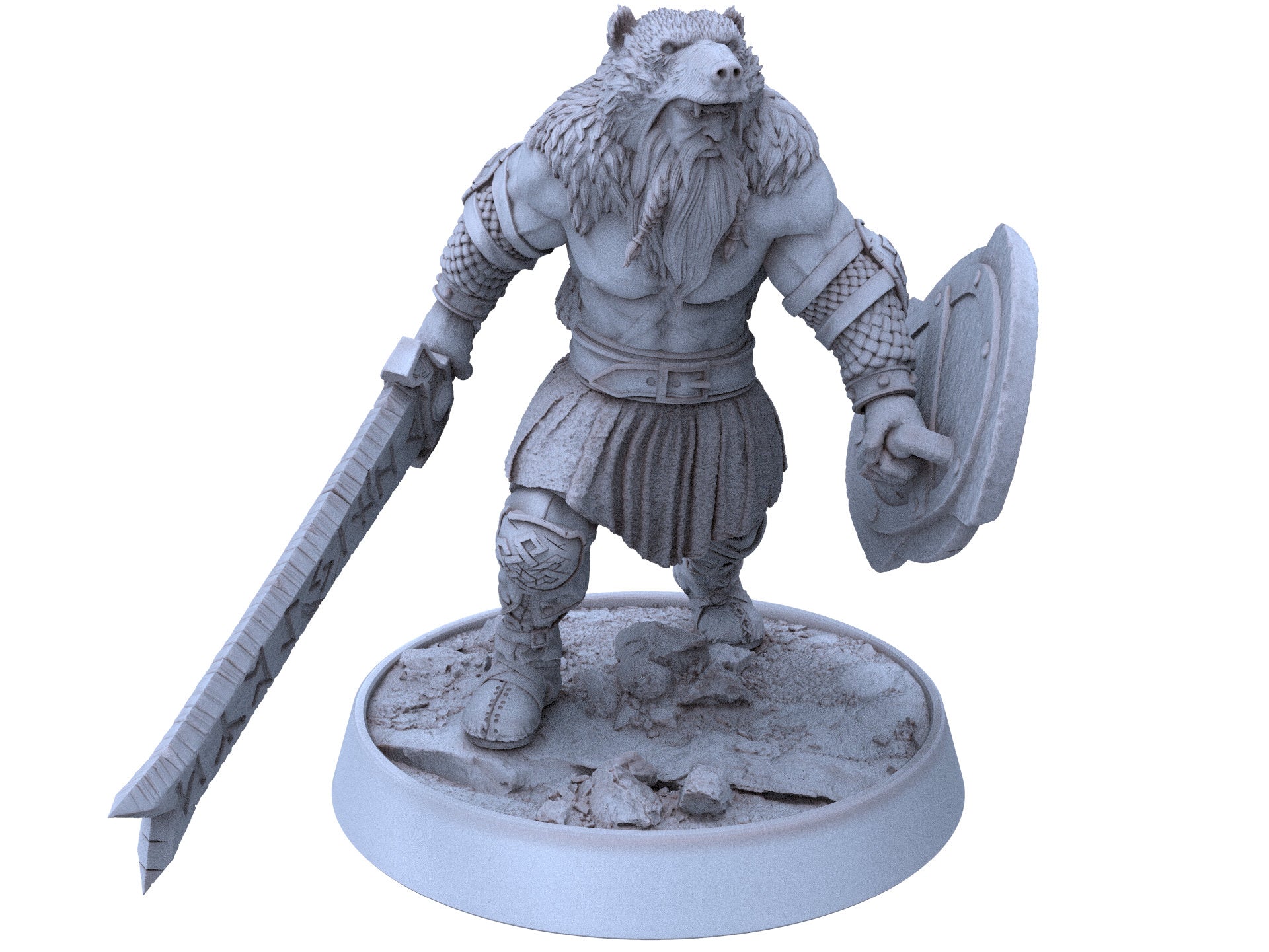 Vikings - Magnar Runeblade - The Sharptails of Hacksaw River, daybreak miniatures, for Wargames, Pathfinder, Dungeons & Dragons