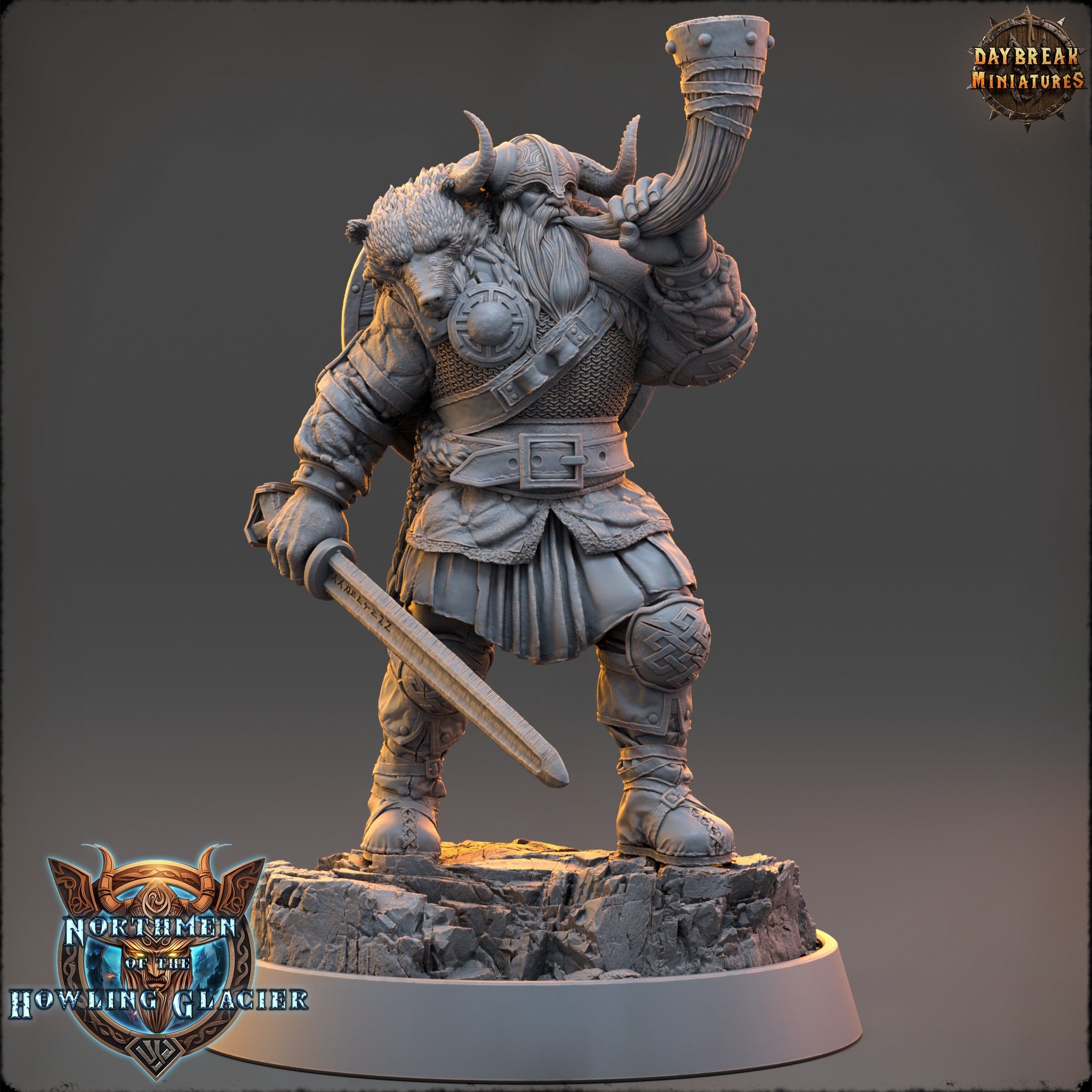 Vikings - Harald Hornblower - The Sharptails of Hacksaw River, daybreak miniatures, for Wargames, Pathfinder, Dungeons & Dragons