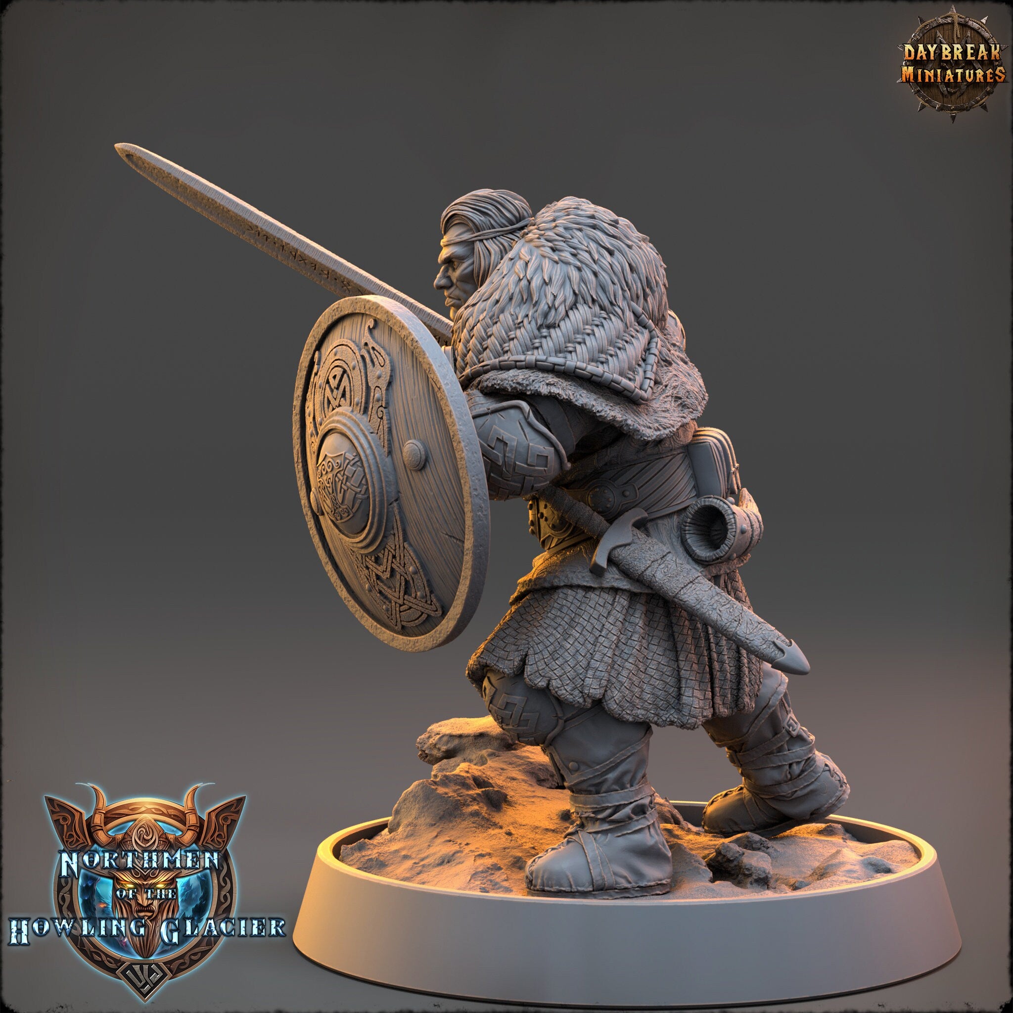 Vikings - Garleif Ravenwing - The Sharptails of Hacksaw River, daybreak miniatures, for Wargames, Pathfinder, Dungeons & Dragons