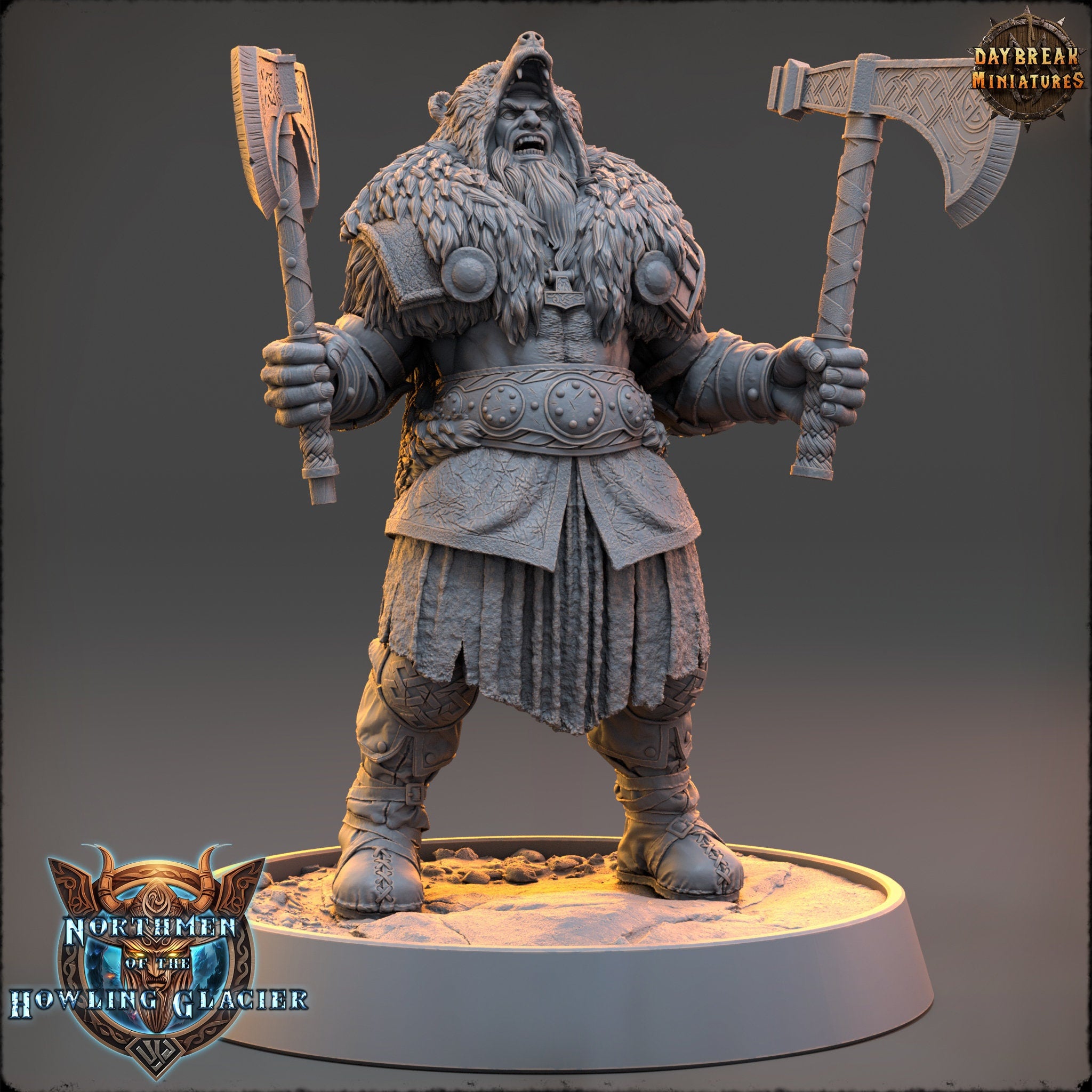 Vikings - Thorfinn Black - The Sharptails of Hacksaw River, daybreak miniatures, for Wargames, Pathfinder, Dungeons & Dragons