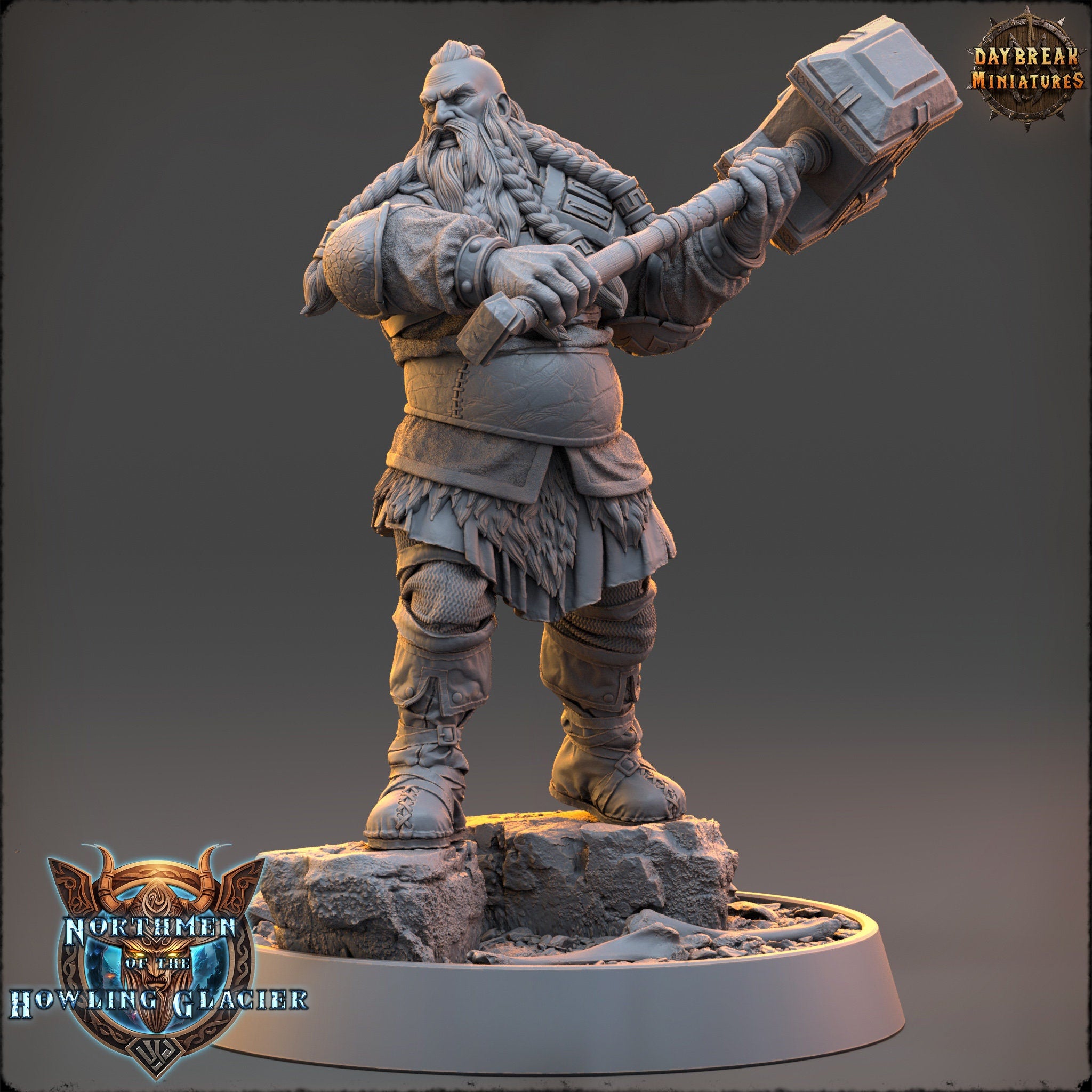 Vikings - Holgrim Broadneck - The Sharptails of Hacksaw River, daybreak miniatures, for Wargames, Pathfinder, Dungeons & Dragons