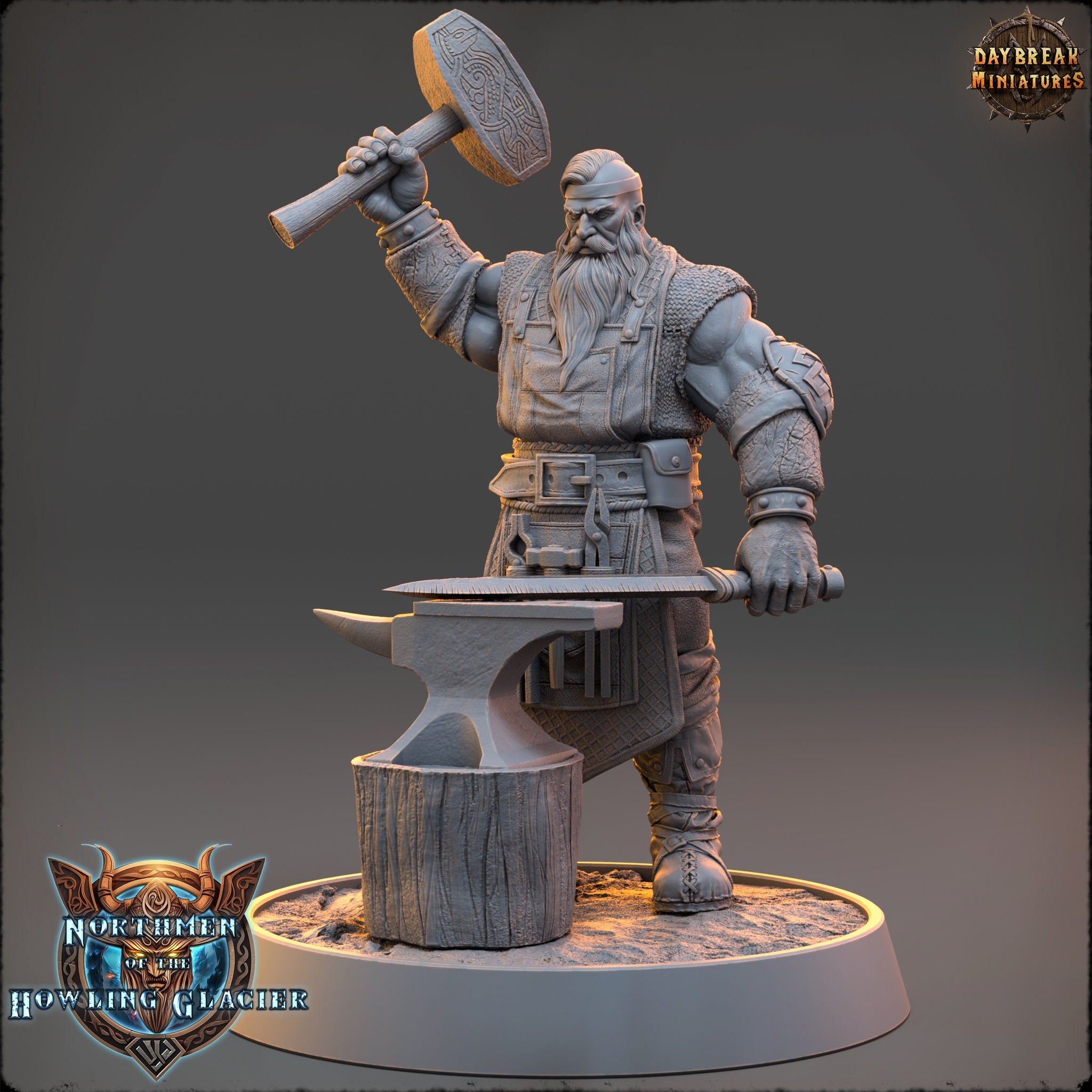 Vikings - Varg Firebrand - The Sharptails of Hacksaw River, daybreak miniatures, for Wargames, Pathfinder, Dungeons & Dragons