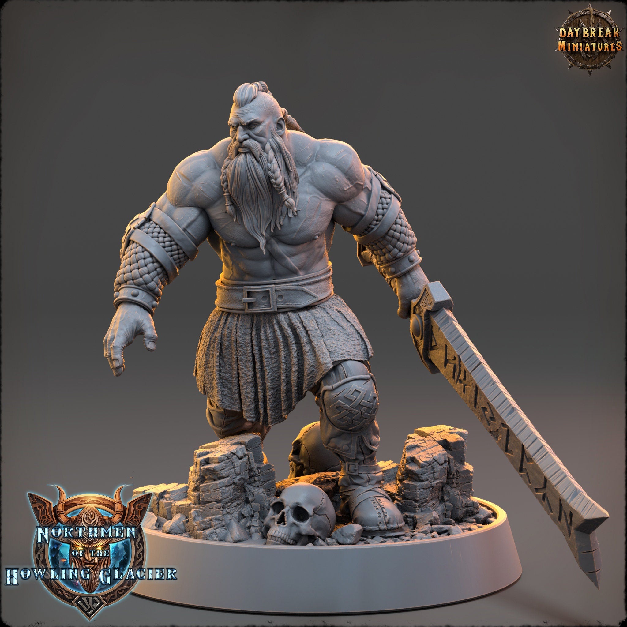 Vikings - Rogur Red - The Sharptails of Hacksaw River, daybreak miniatures, for Wargames, Pathfinder, Dungeons & Dragons