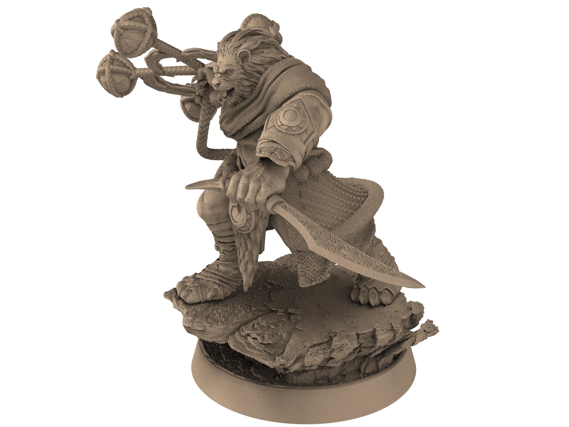 Lion kingdom - King Frency - The Kings of Karmaaz, daybreak miniatures, for Wargames, Pathfinder, Dungeons & Dragons