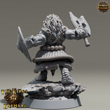 Load image into Gallery viewer, Lion kingdom - King Dread - The Kings of Karmaaz, daybreak miniatures, for Wargames, Pathfinder, Dungeons &amp; Dragons
