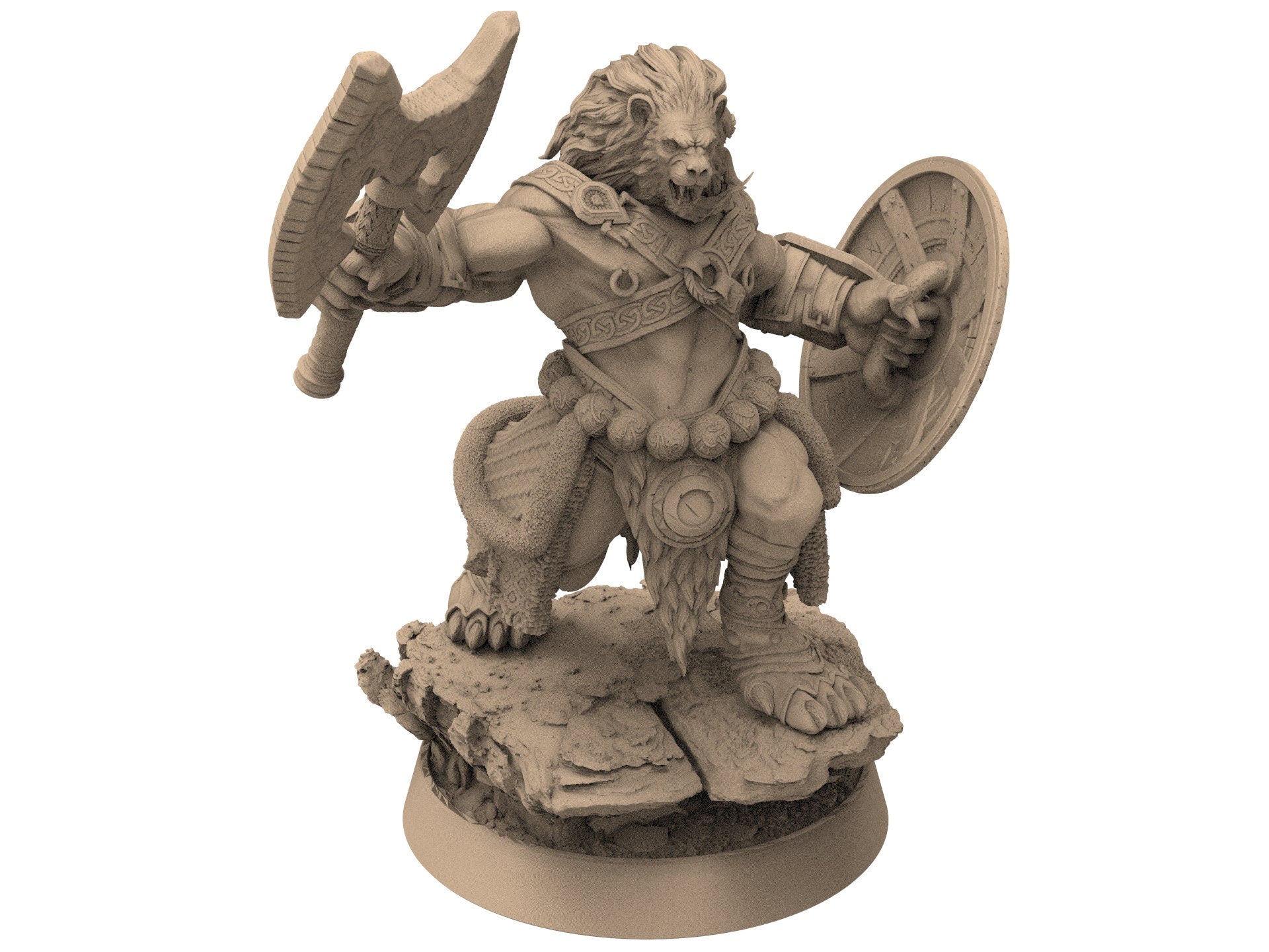 Lion kingdom - King Dread - The Kings of Karmaaz, daybreak miniatures, for Wargames, Pathfinder, Dungeons & Dragons