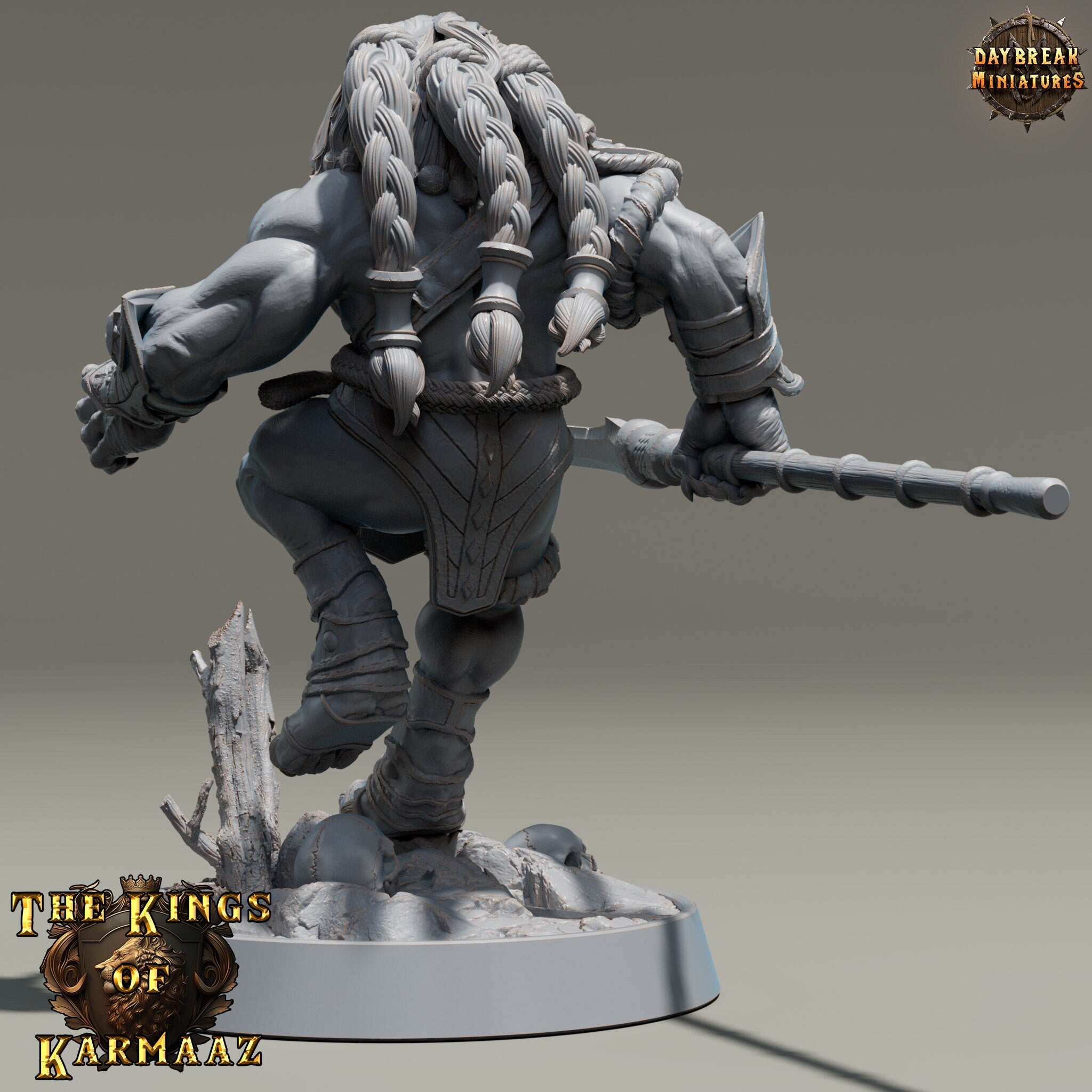 Lion kingdom - King Gutterung - The Kings of Karmaaz, daybreak miniatures, for Wargames, Pathfinder, Dungeons & Dragons