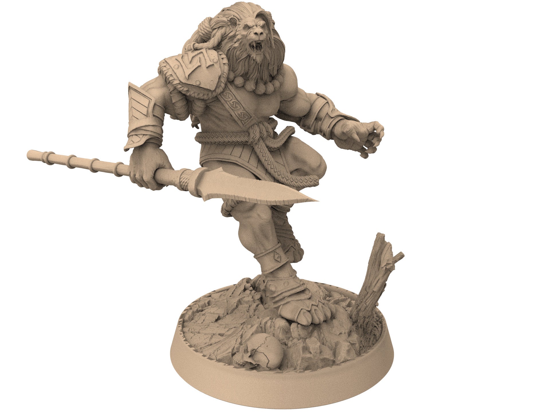 Lion kingdom - King Gutterung - The Kings of Karmaaz, daybreak miniatures, for Wargames, Pathfinder, Dungeons & Dragons