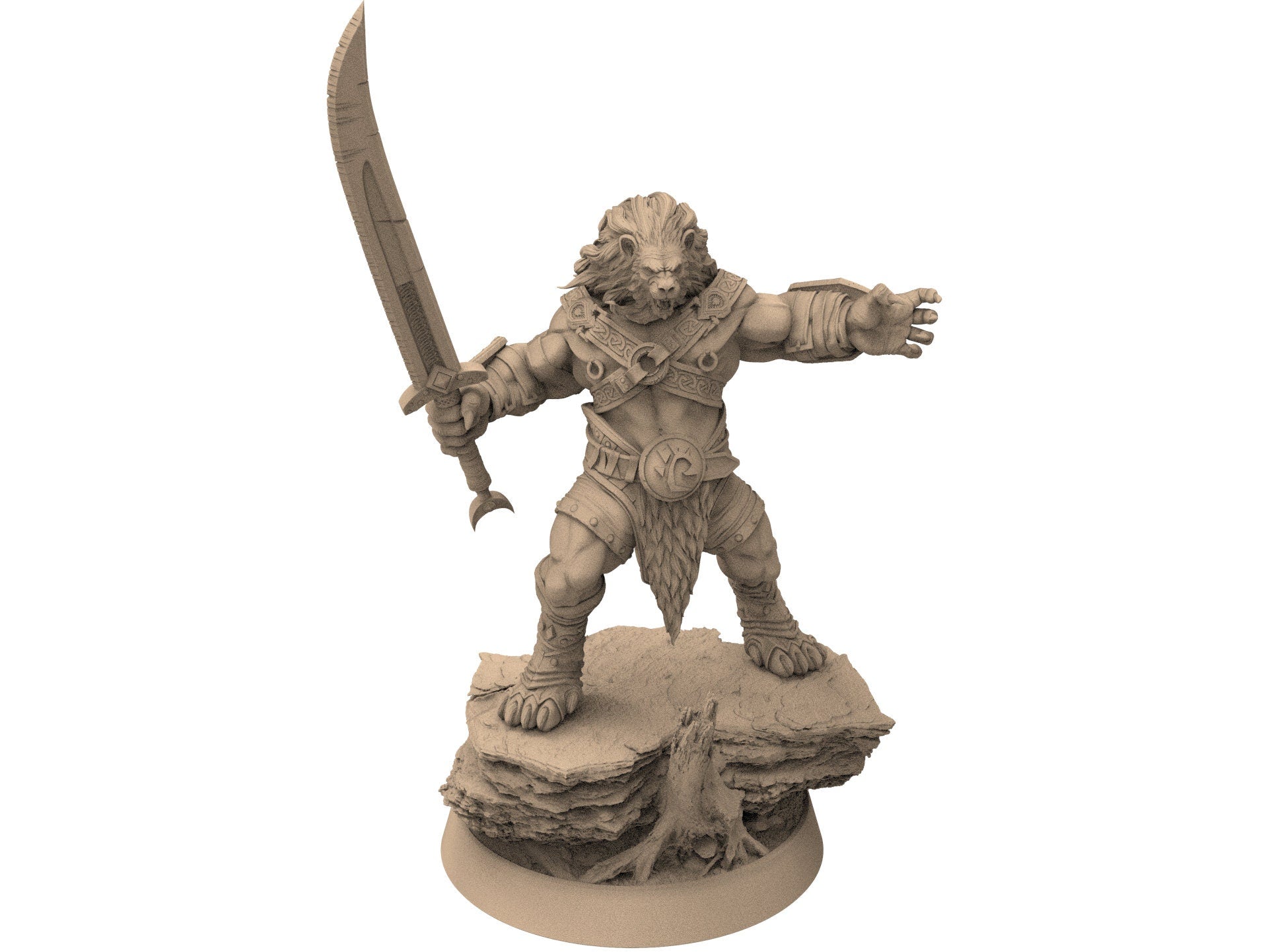 Lion kingdom - King Deepcut - The Kings of Karmaaz, daybreak miniatures, for Wargames, Pathfinder, Dungeons & Dragons