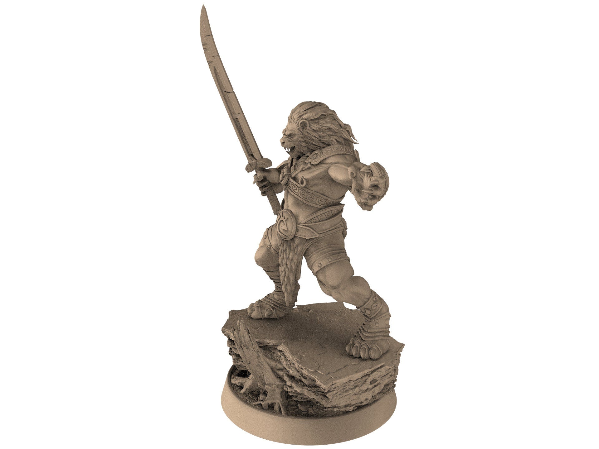 Lion kingdom - King Deepcut - The Kings of Karmaaz, daybreak miniatures, for Wargames, Pathfinder, Dungeons & Dragons