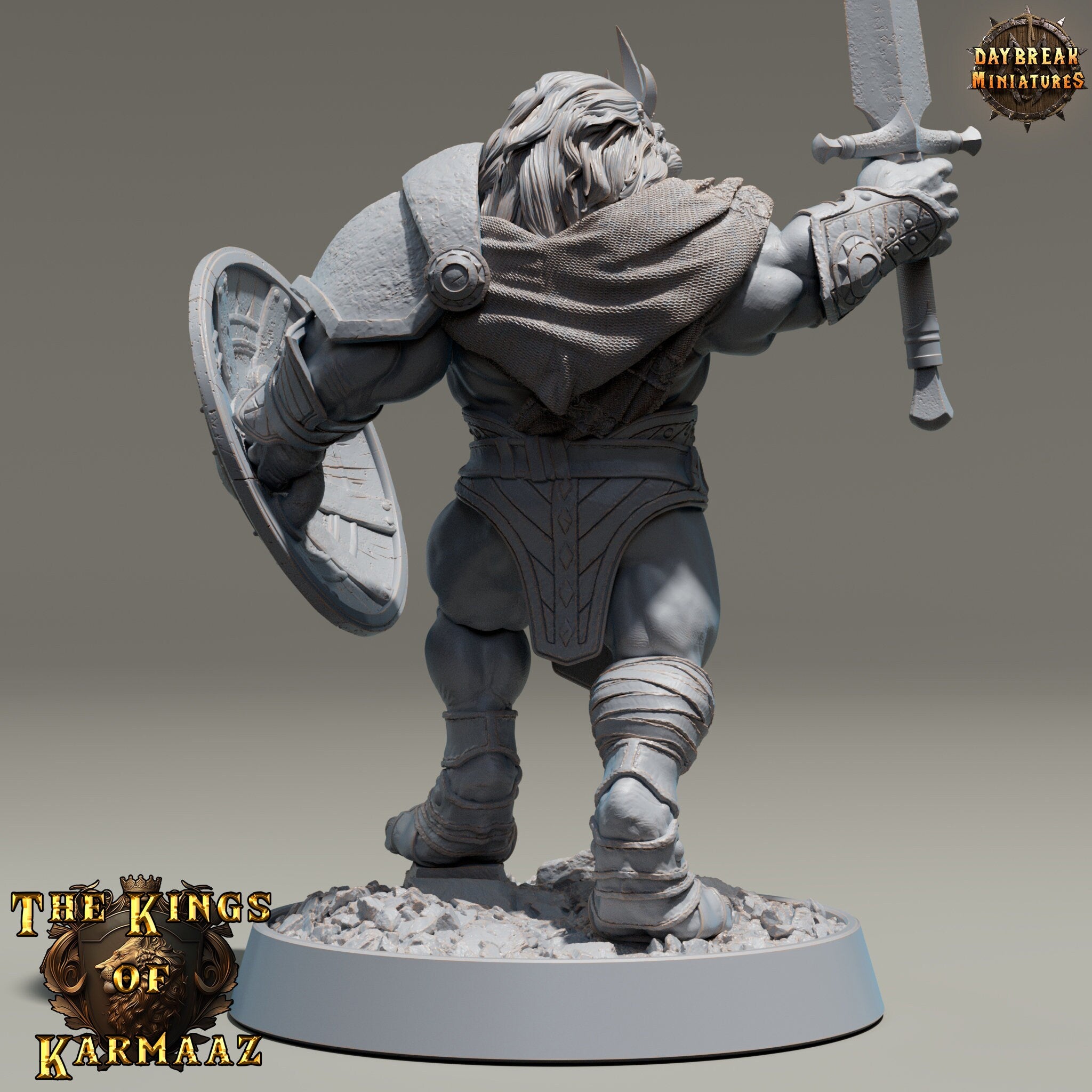 Lion kingdom - King Goldenmane - The Kings of Karmaaz, daybreak miniatures, for Wargames, Pathfinder, Dungeons & Dragons