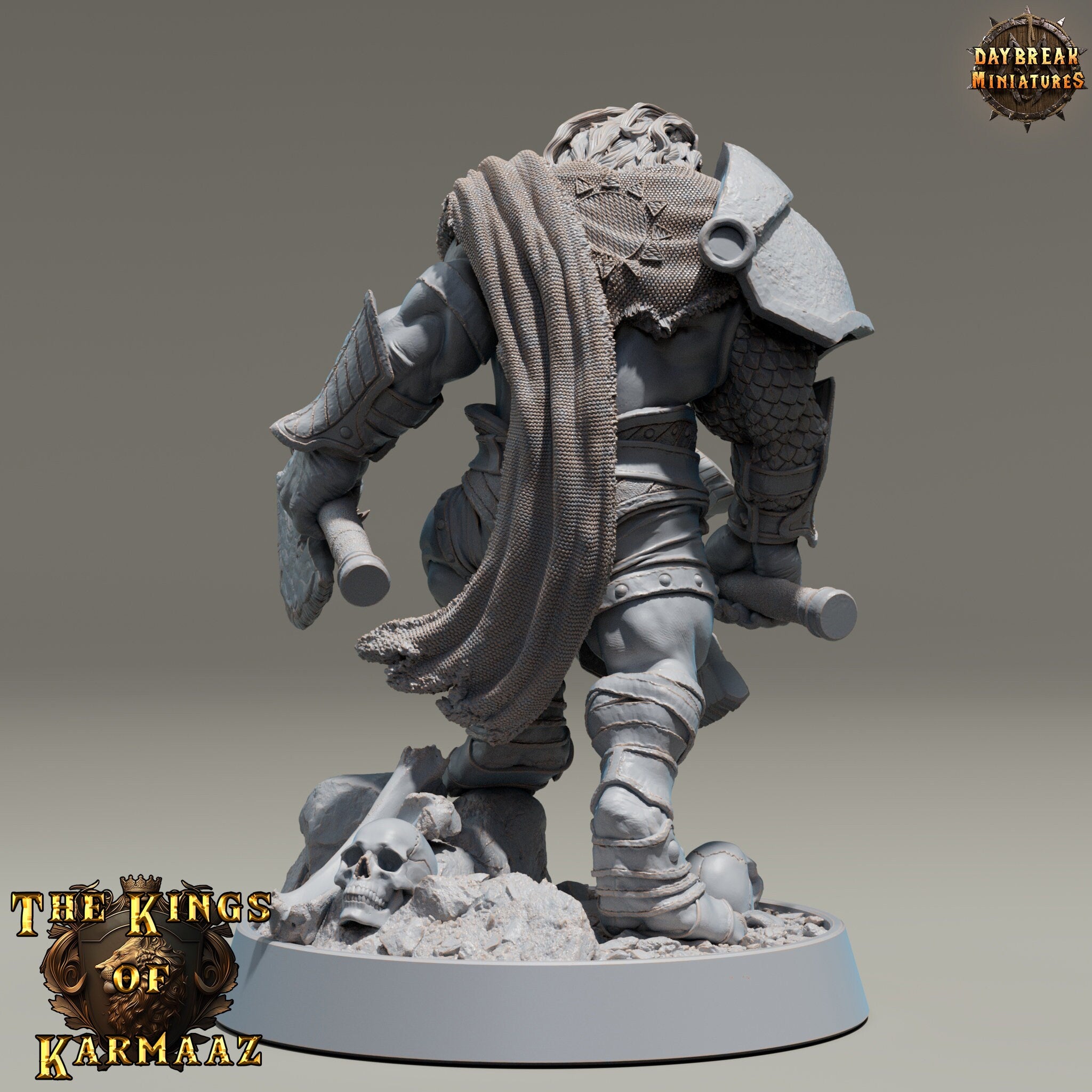 Lion kingdom - King Heartrender - The Kings of Karmaaz, daybreak miniatures, for Wargames, Pathfinder, Dungeons & Dragons